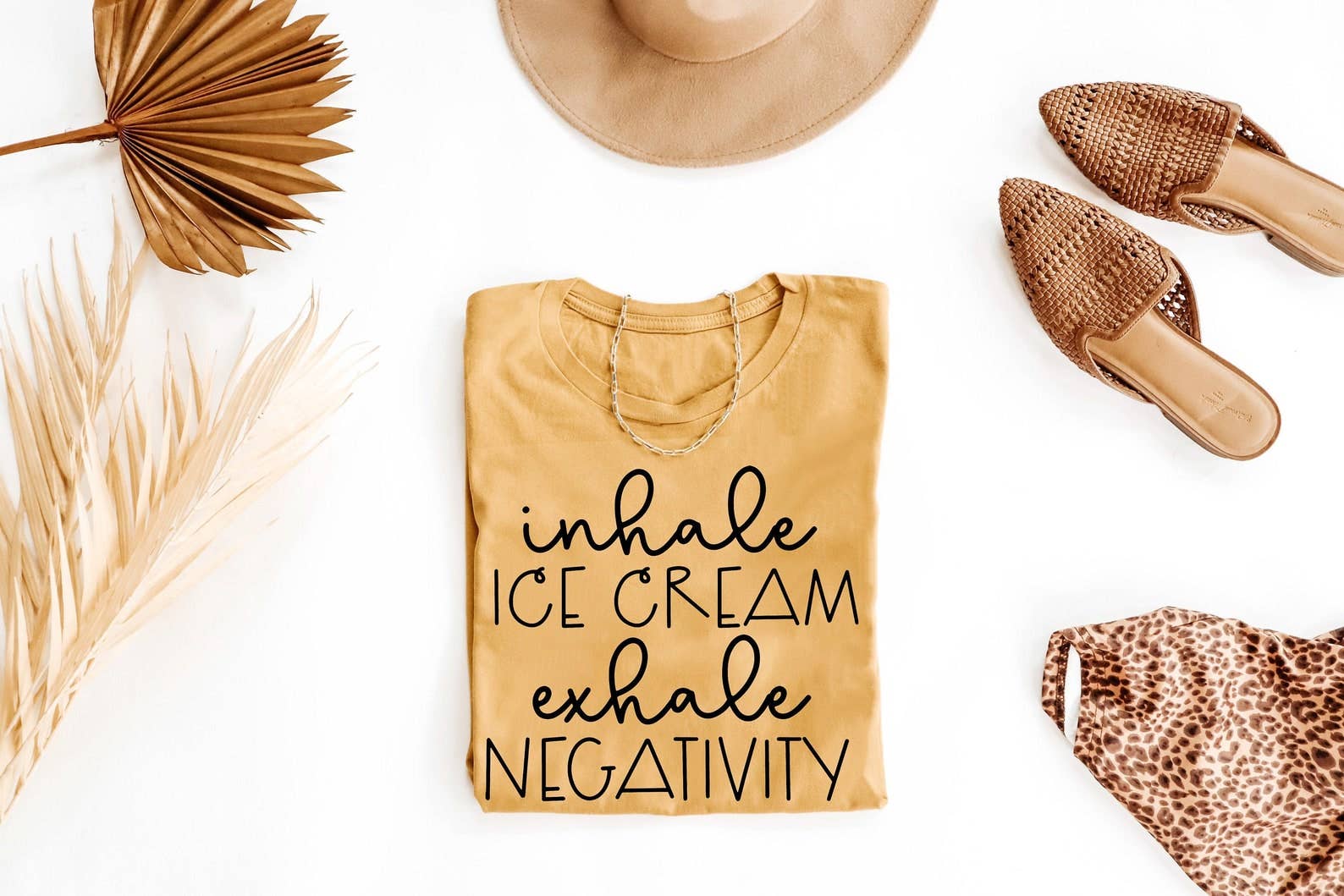 Inhale Ice Cream Exhale Negativity T-Shirt Hoodie, Sweatshirt | PodTeesHub.com