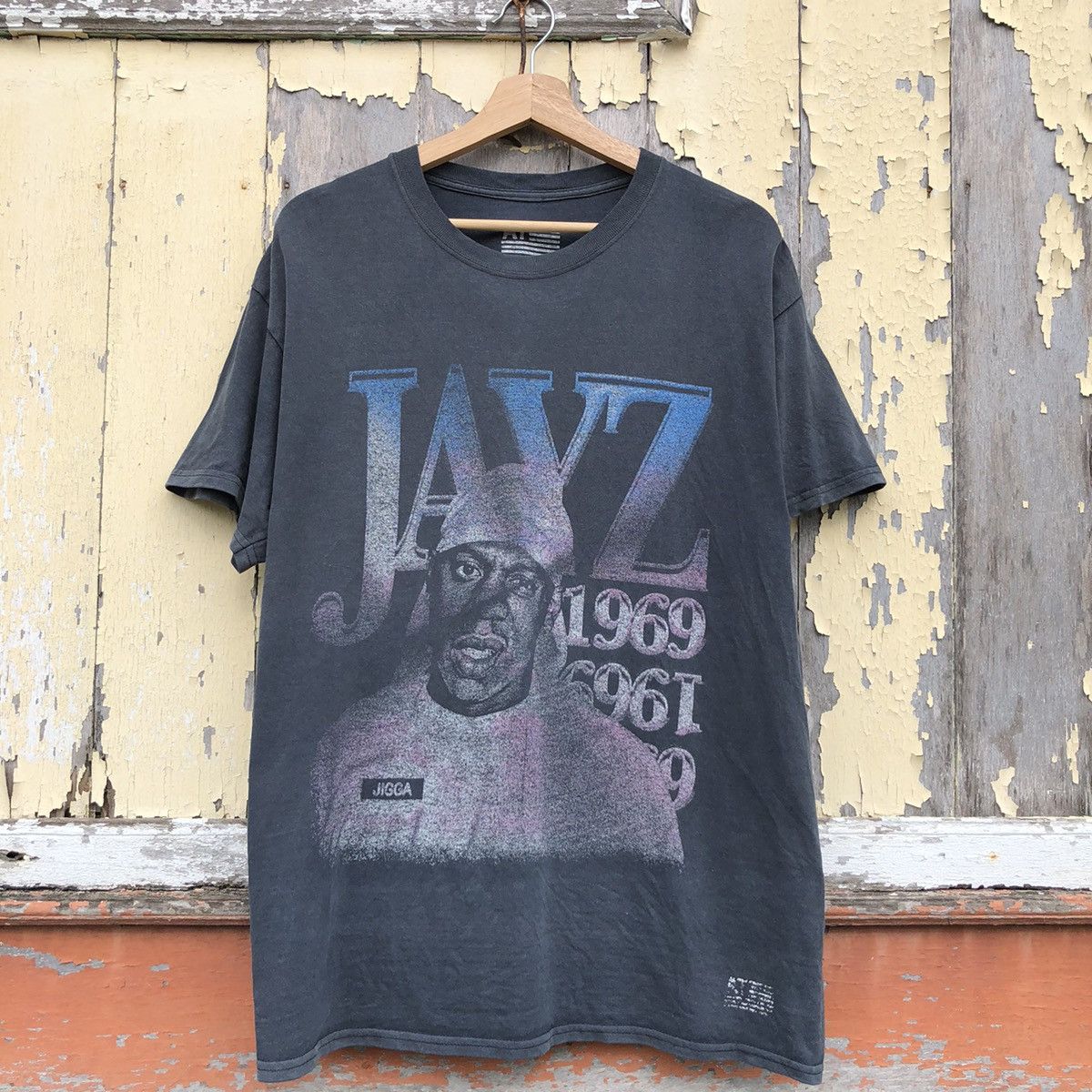 Rap Tees X Vintage Vintage Y2k Jay Z Raptee Sunfadedtshirt Hoodie, Sweatshirt | PodTeesHub.com