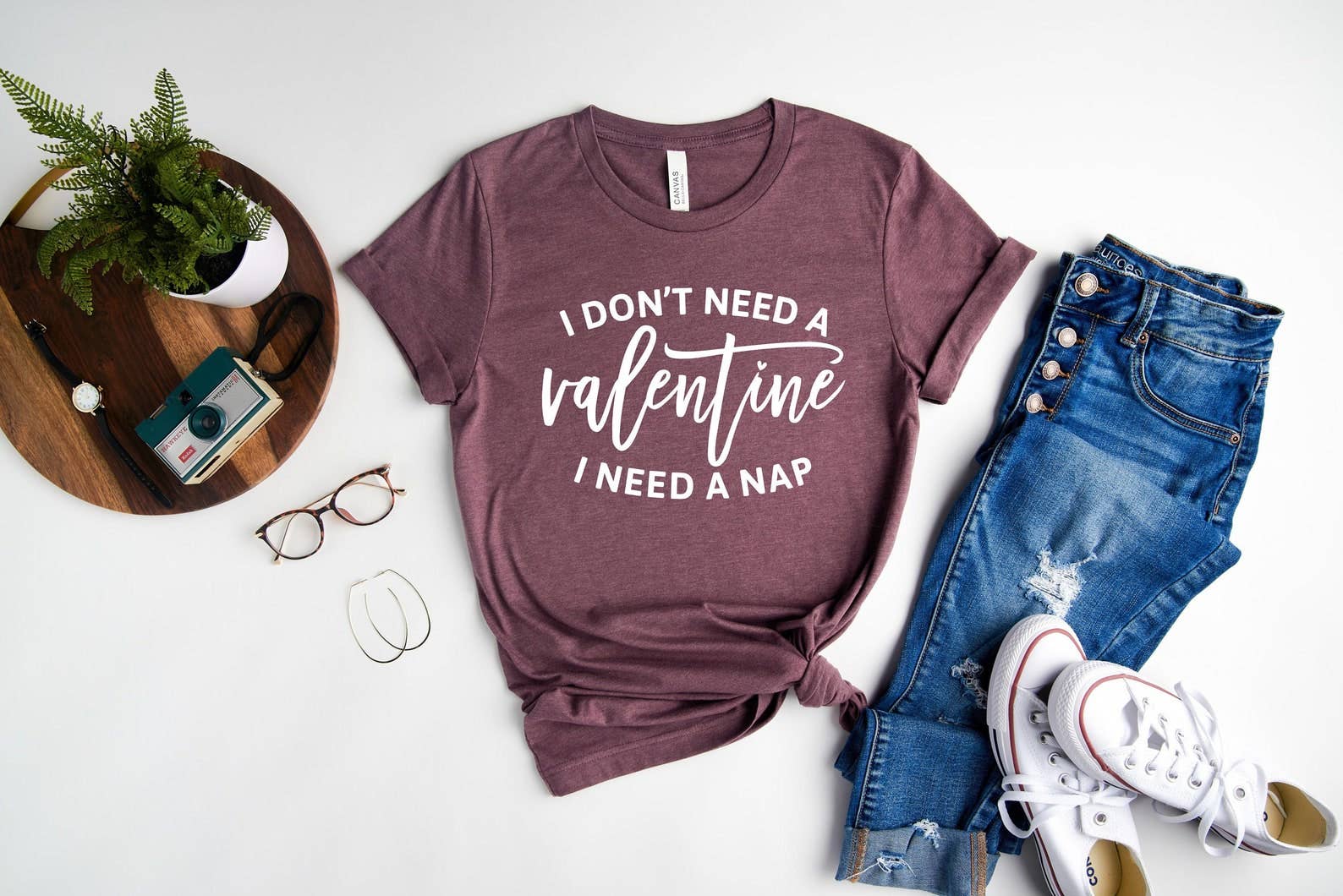 I Don't Need A Valentine I Need A Nap T-Shirt Hoodie, Sweatshirt | PodTeesHub.com