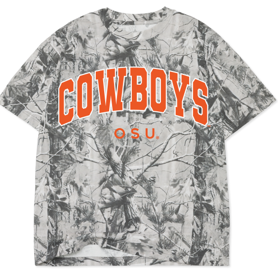 Osu Cowboys Filled Gault Black/White Camo Tee Hoodie, Sweatshirt | PodTeesHub.com