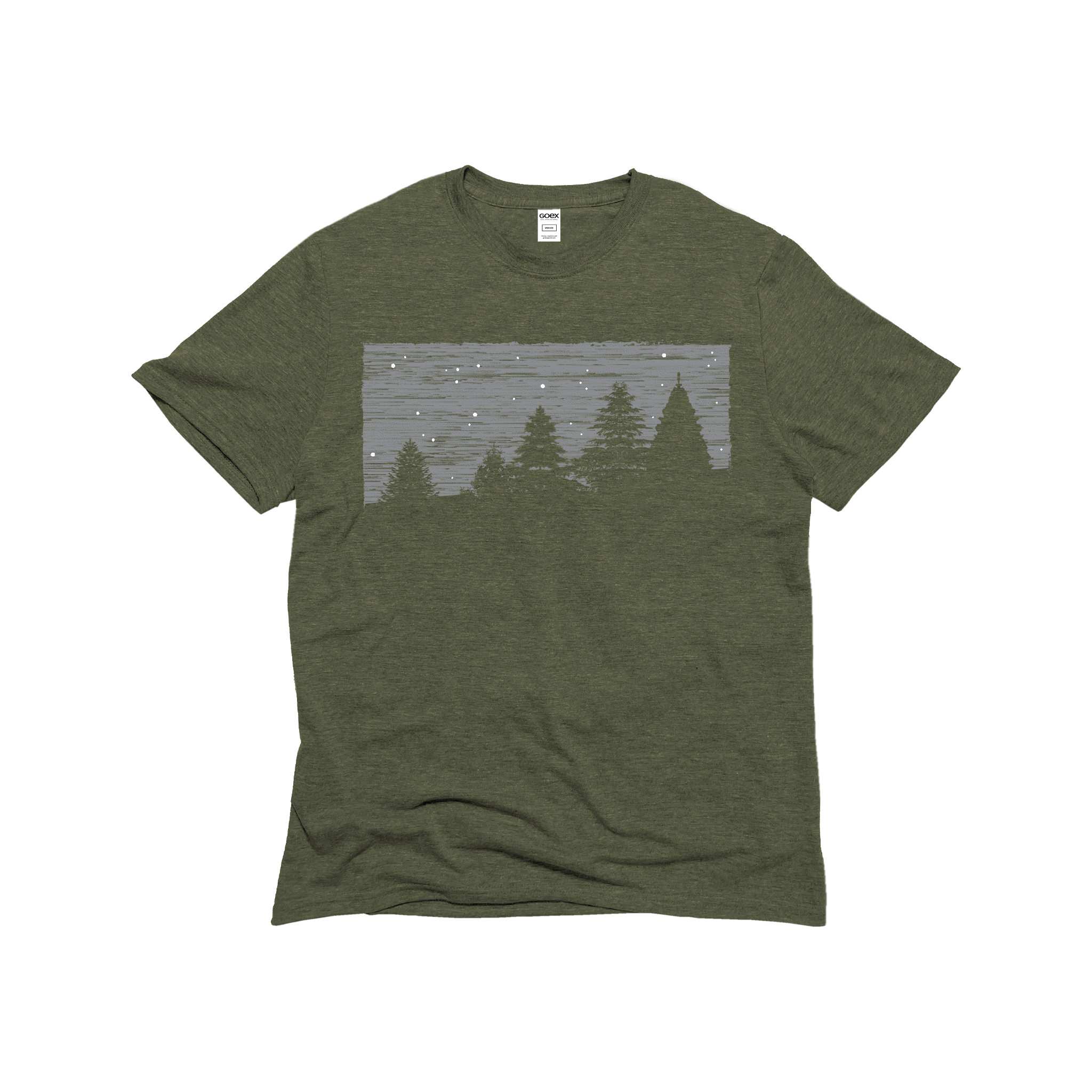 Cedar Trees - Olive Unisex Graphic Tee - 12pk Hoodie, Sweatshirt | PodTeesHub.com