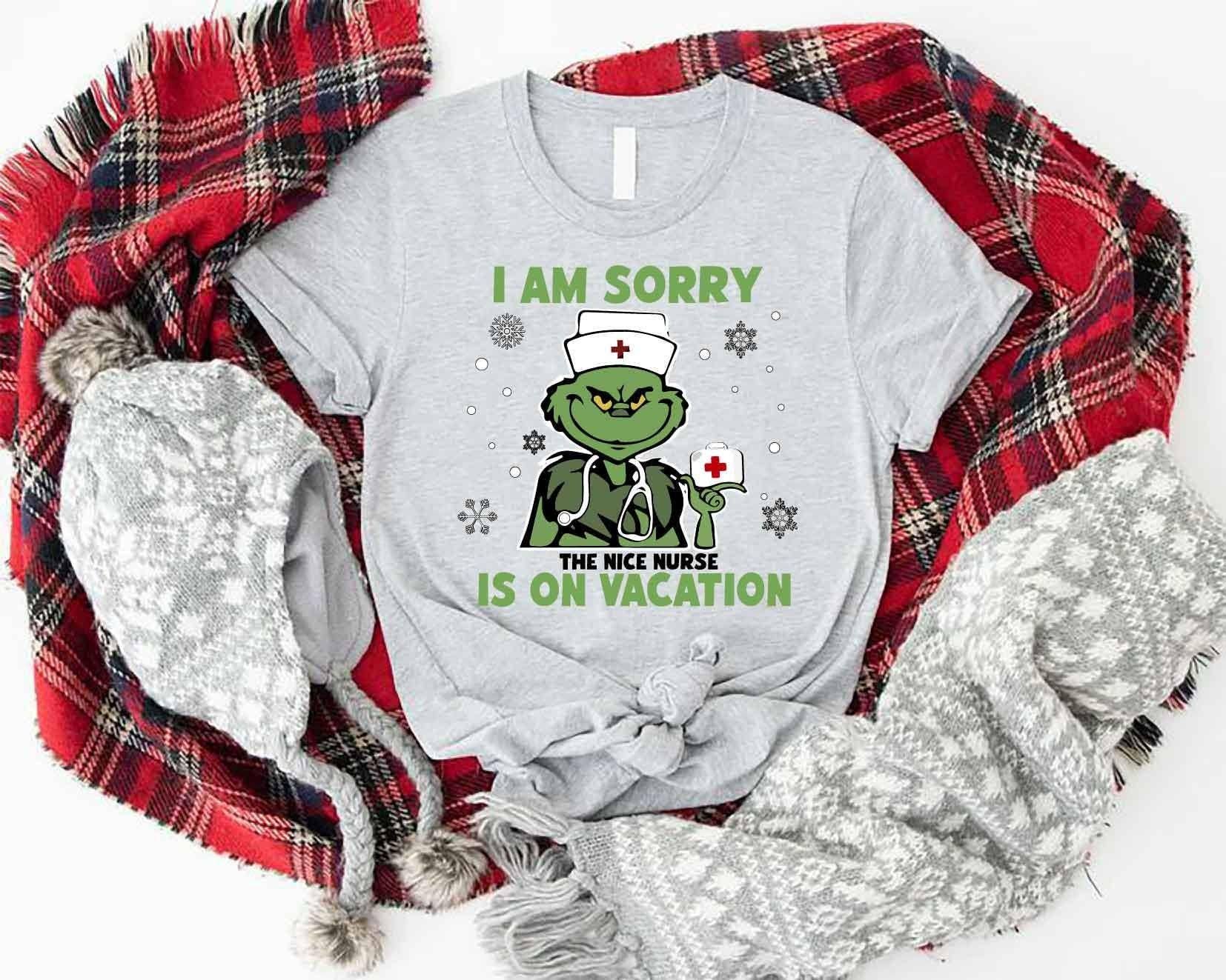 Grinch Nurse Christmas Shirt, Nicu Nurse Life Gift Hoodie, Sweatshirt | PodTeesHub.com