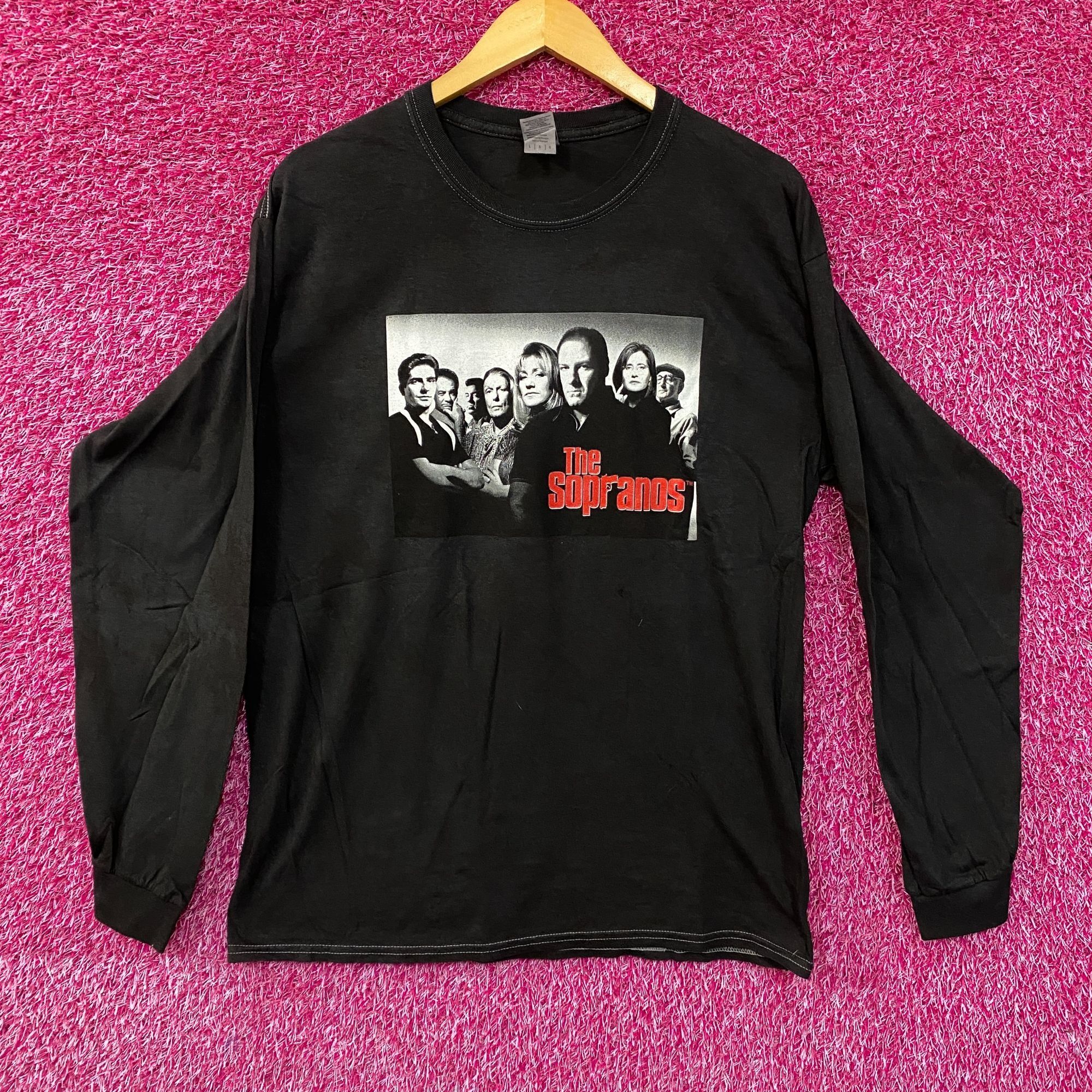 Other The Sopranos Hbo Series Graphic Design Long Sleeve T Shirt L Hoodie, Sweatshirt | PodTeesHub.com