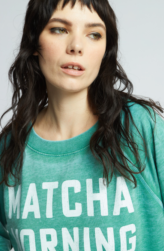 303347 - 1130 Matcha Morning Sweatshirt 3517B T-Shirts, Hoodie | PodTeesHub.com