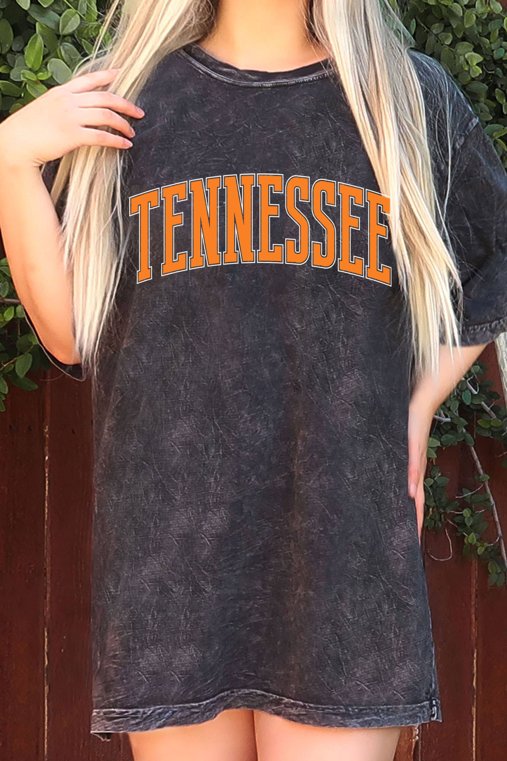 Tennessee Puff Print Oversize Mineral Graphic Tshirt Hoodie, Sweatshirt | PodTeesHub.com