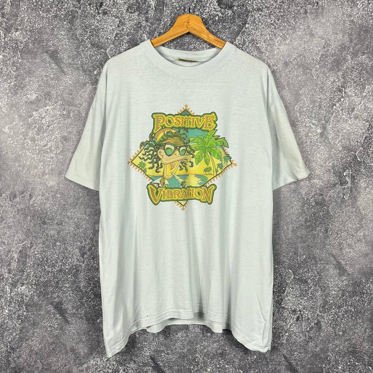 Vintage Positive Vibration 1995 Rasta Duck Weed Art Vintage T-Shirts, Hoodie, Sweatshirt