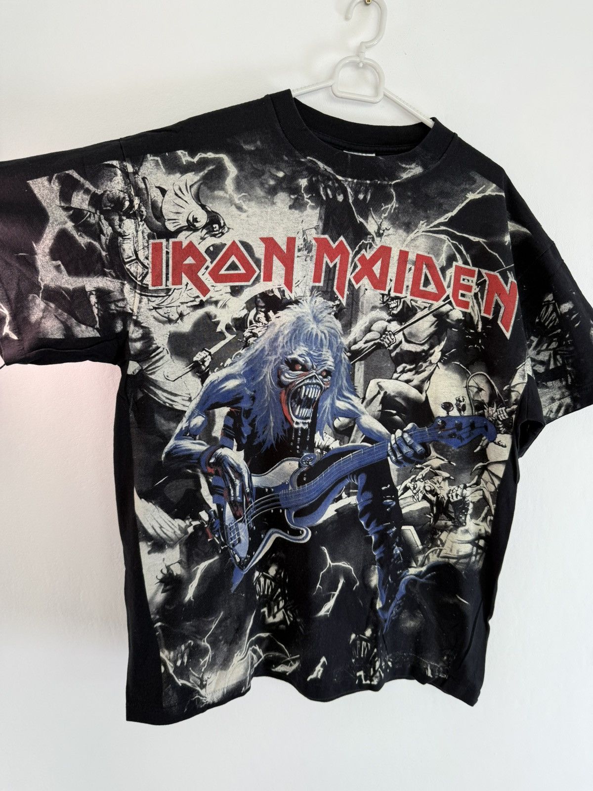 Iron Maiden Vintage T Shirt Metal Tee Merch All Over Print Hoodie, Sweatshirt | PodTeesHub.com