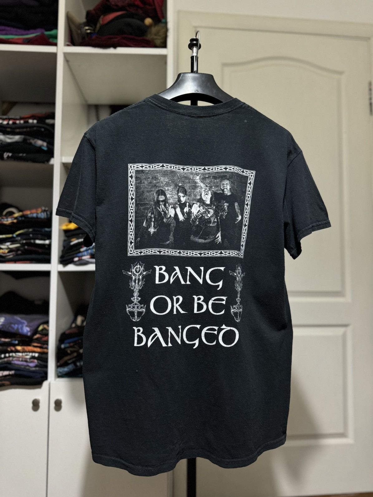 Vintage Desaster Band Or Be Banged Black Metal Tee Hoodie, Sweatshirt | PodTeesHub.com