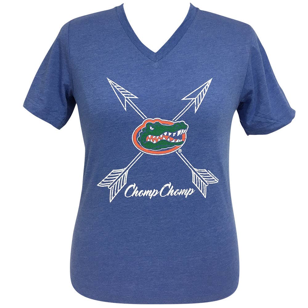 Arrows Go Chomp Chomp Florida Short Sleeve V-Neck Tee Hoodie, Sweatshirt | PodTeesHub.com