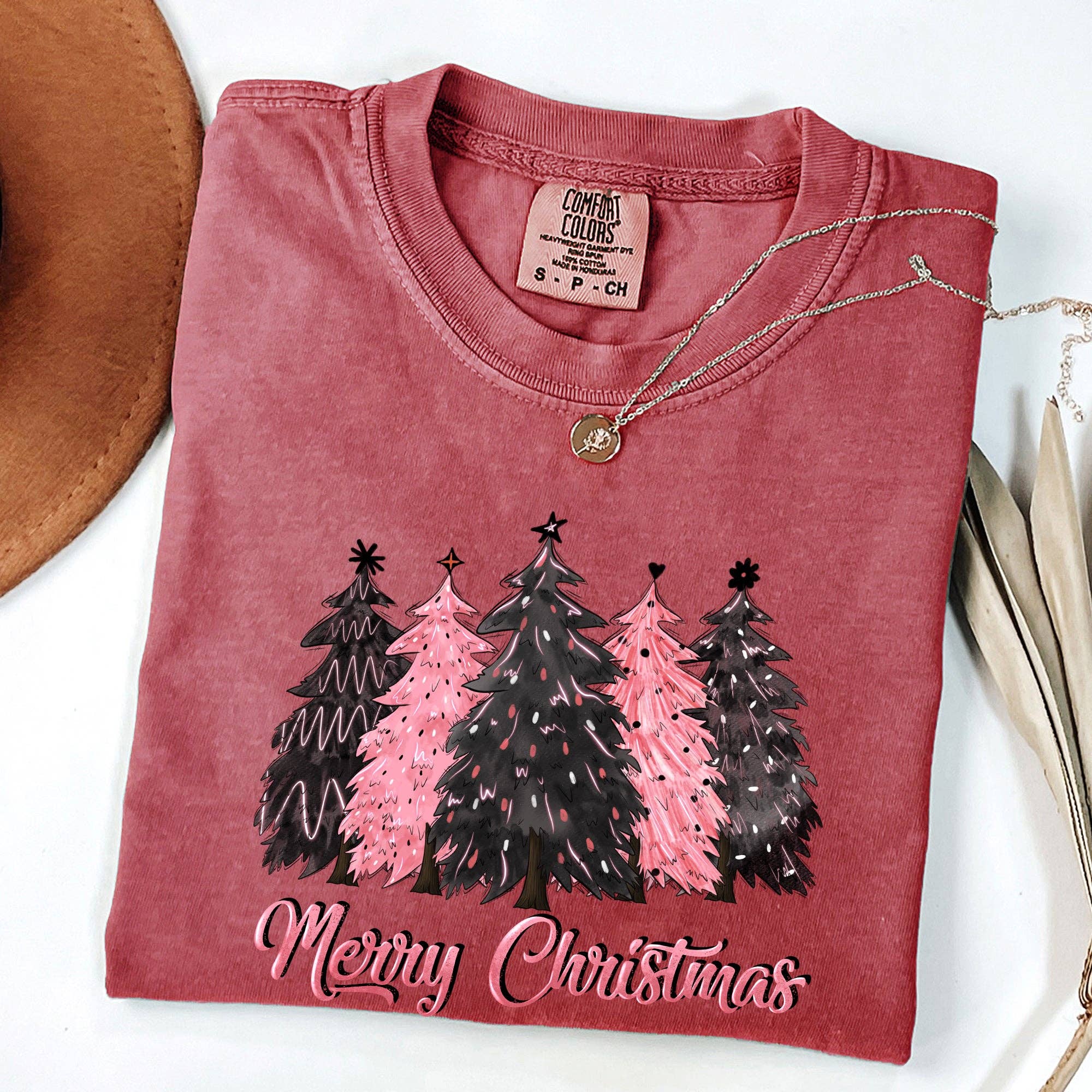 Merry Christmas Trees, Winter, Snow, Santa, Xmas Tshirt Hoodie, Sweatshirt | PodTeesHub.com