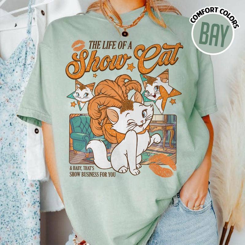 Showcat Comfort Colors Shirt - Cat Lover Gift Hoodie, Sweatshirt | PodTeesHub.com