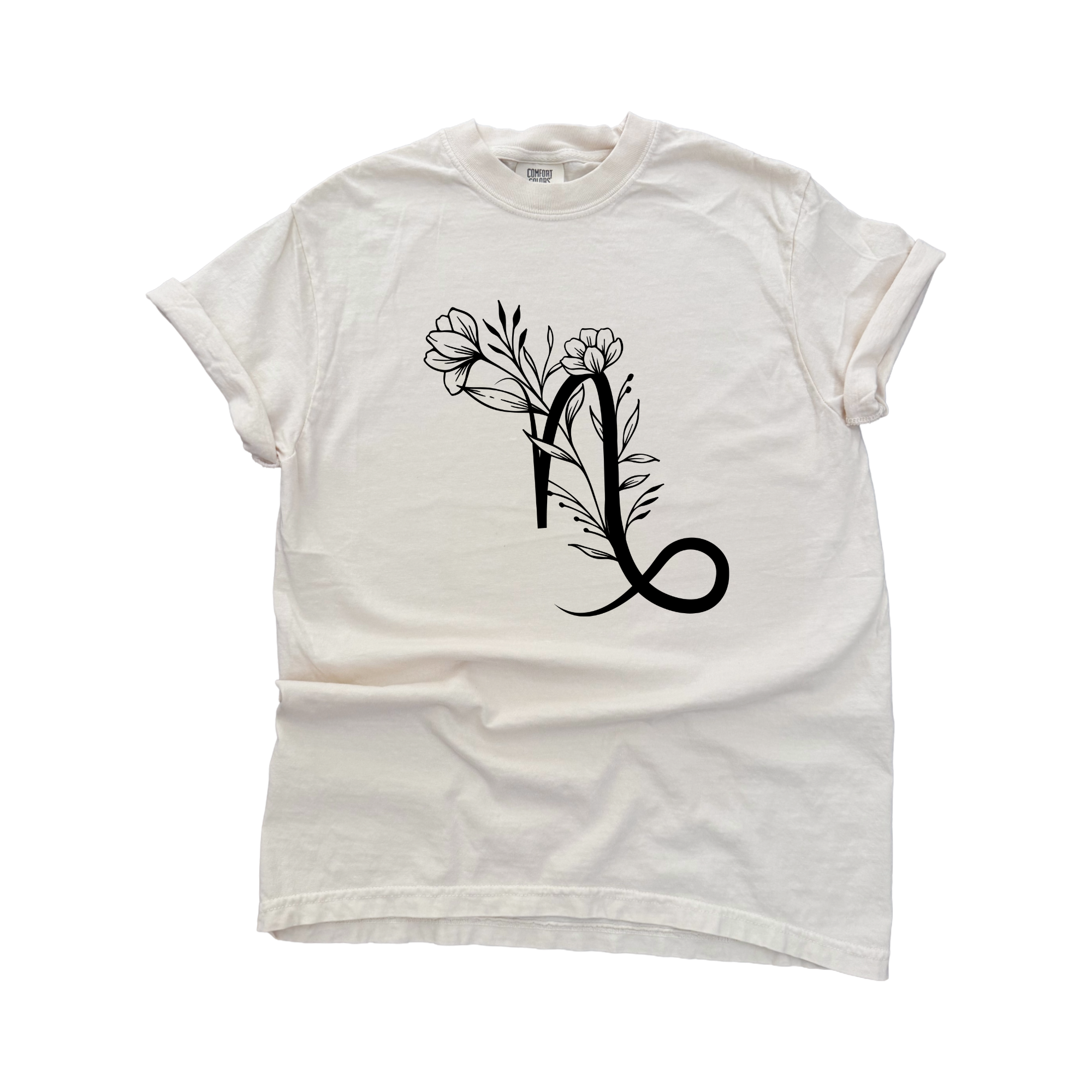Capricorn – Floral Zodiac Tee Hoodie, Sweatshirt | PodTeesHub.com