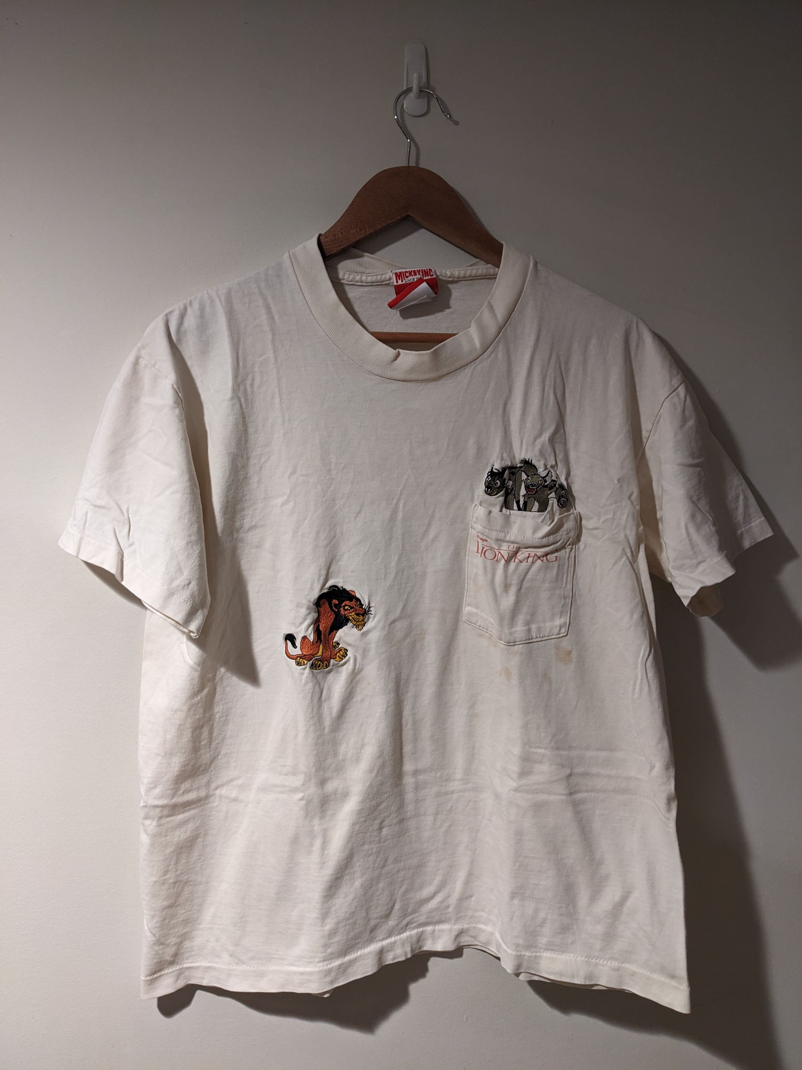 Vintage 90s The Lion King Mufasa Scar Movie Promo T Shirt Hoodie, Sweatshirt | PodTeesHub.com