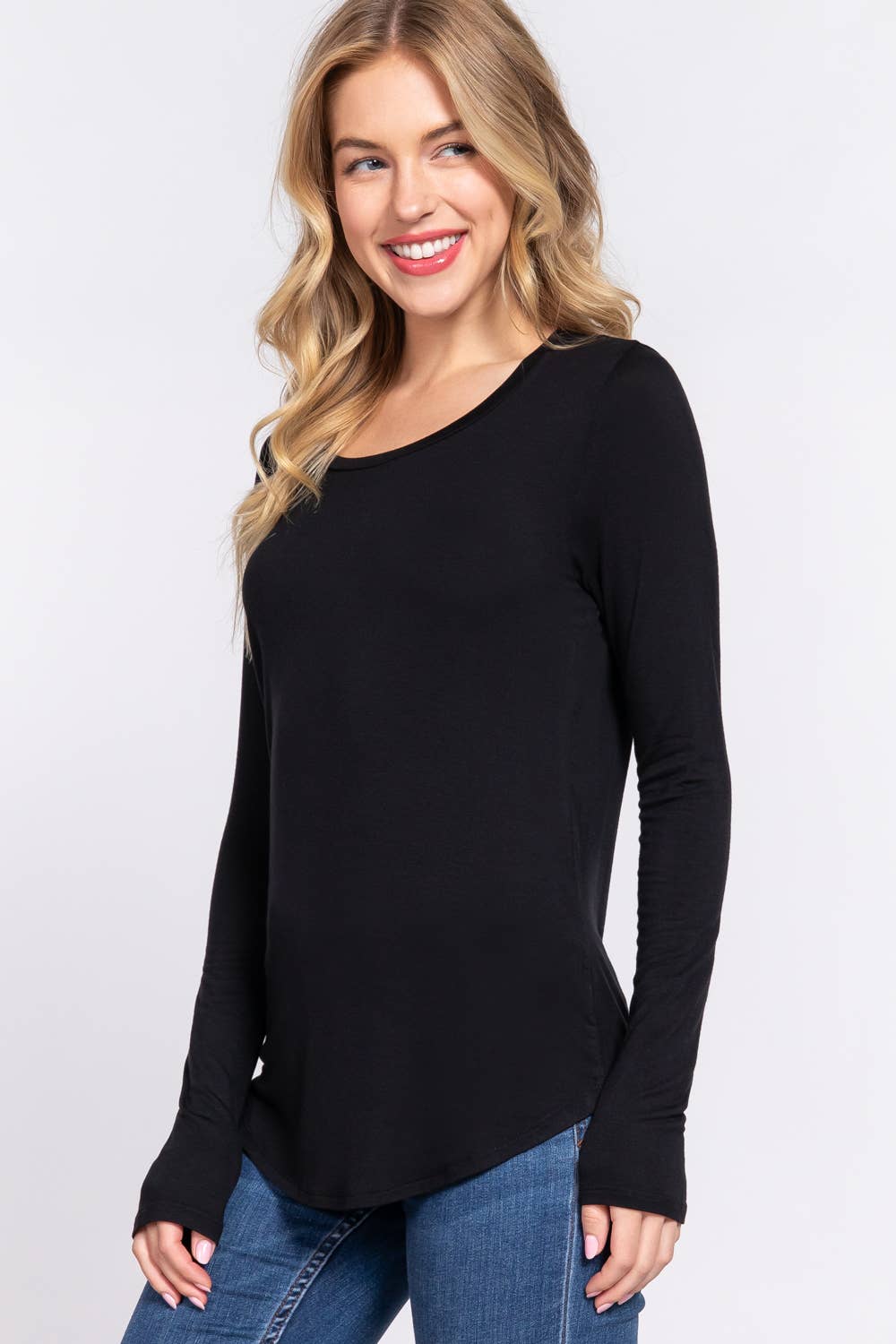 ....SI-24848 Slim Fit Long Slv Round Neck Rayon Jersey Top T-Shirts, Hoodie, Sweatshirt | PodTeesHub.com