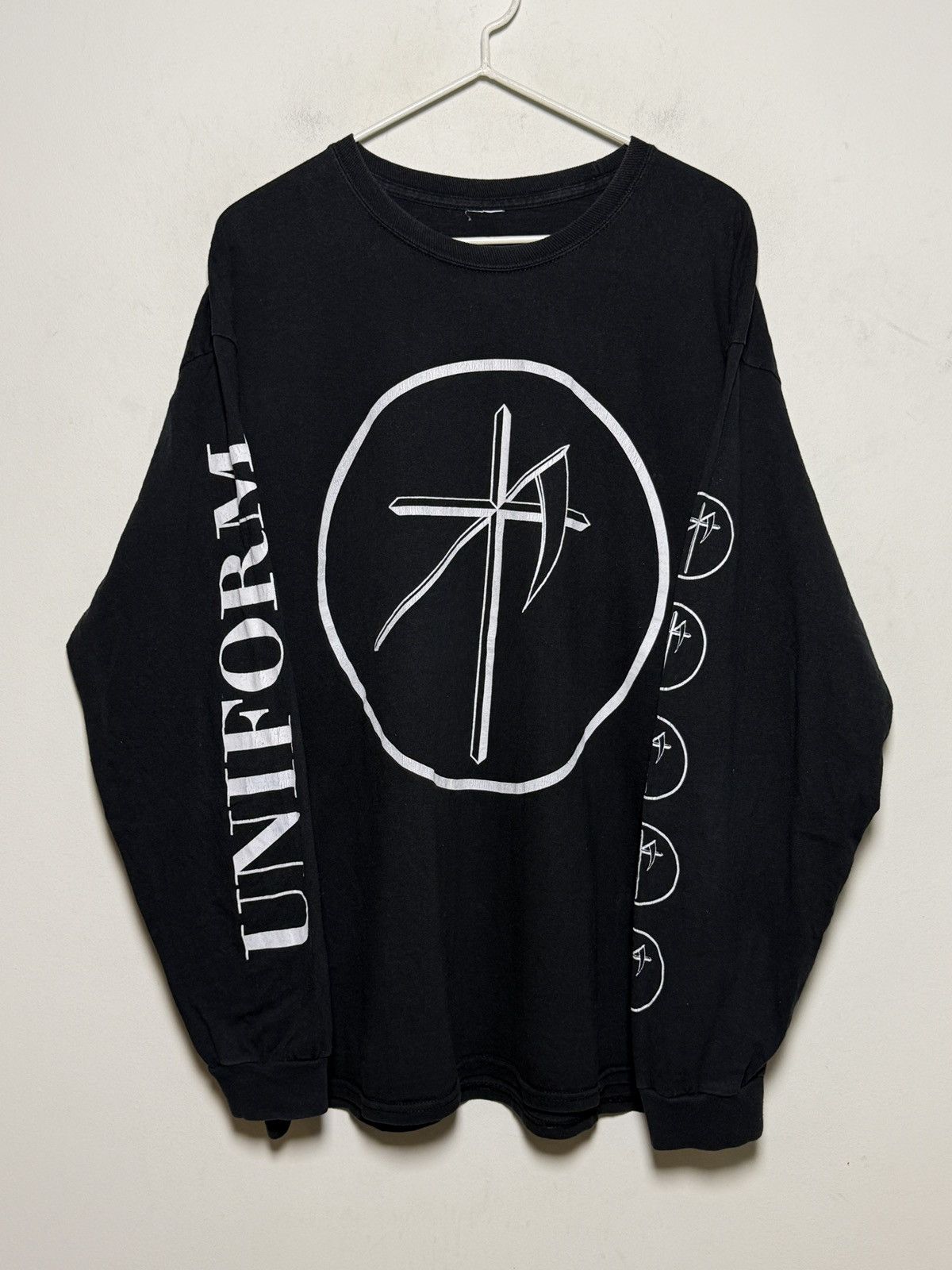 Band Tees Uniform Shame Y2k Longsleeve Hoodie, Sweatshirt | PodTeesHub.com