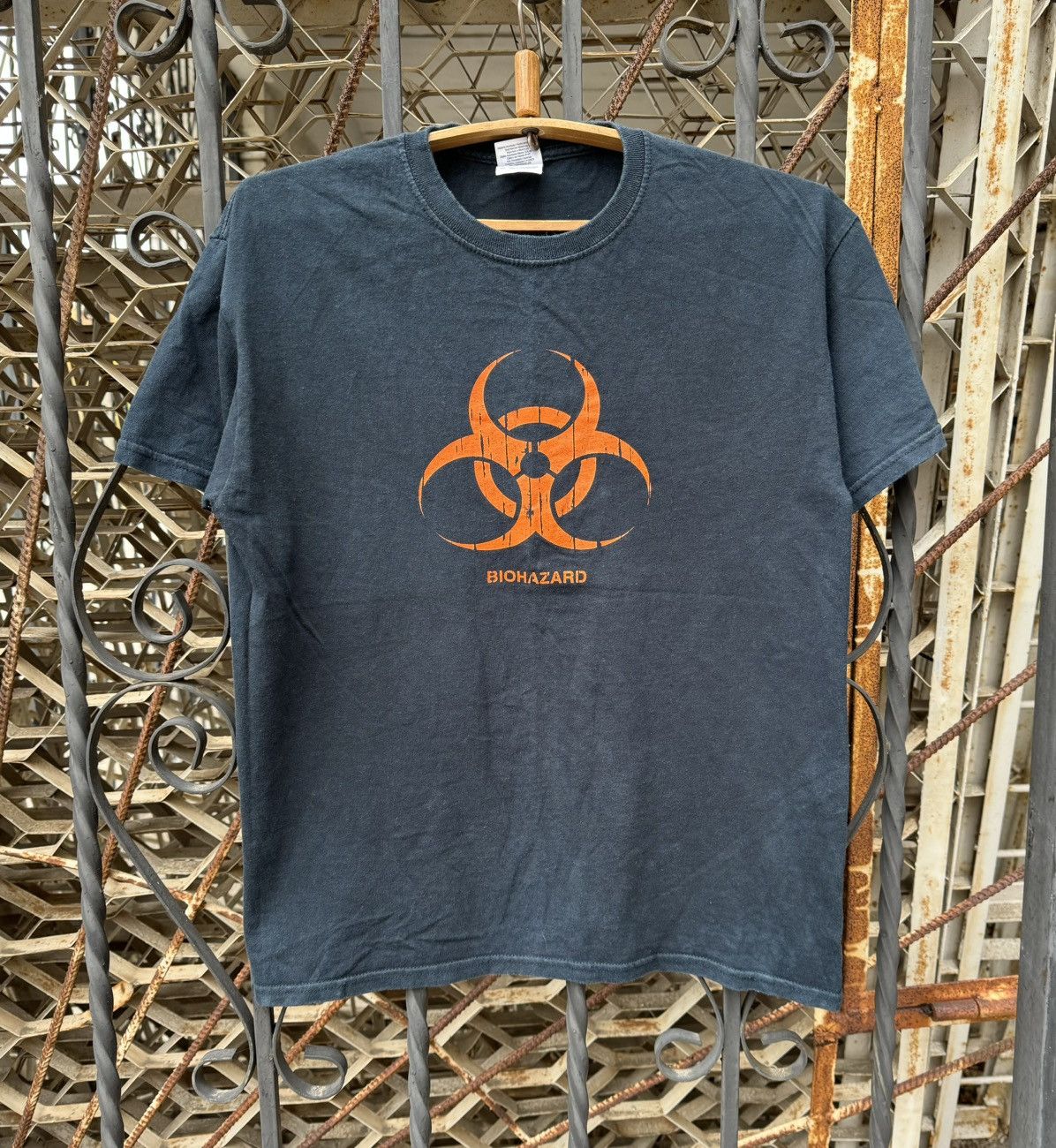 Vintage 2000s Biohazard Washed T Shirt Y2k Hoodie, Sweatshirt | PodTeesHub.com