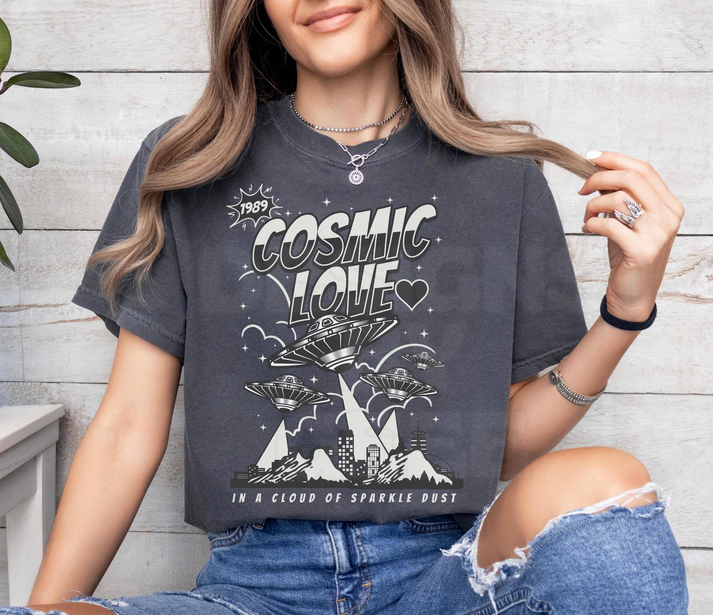 Down Bad Swiftie Shirt - Tortured Poets Cosmic Love Tee Hoodie, Sweatshirt | PodTeesHub.com
