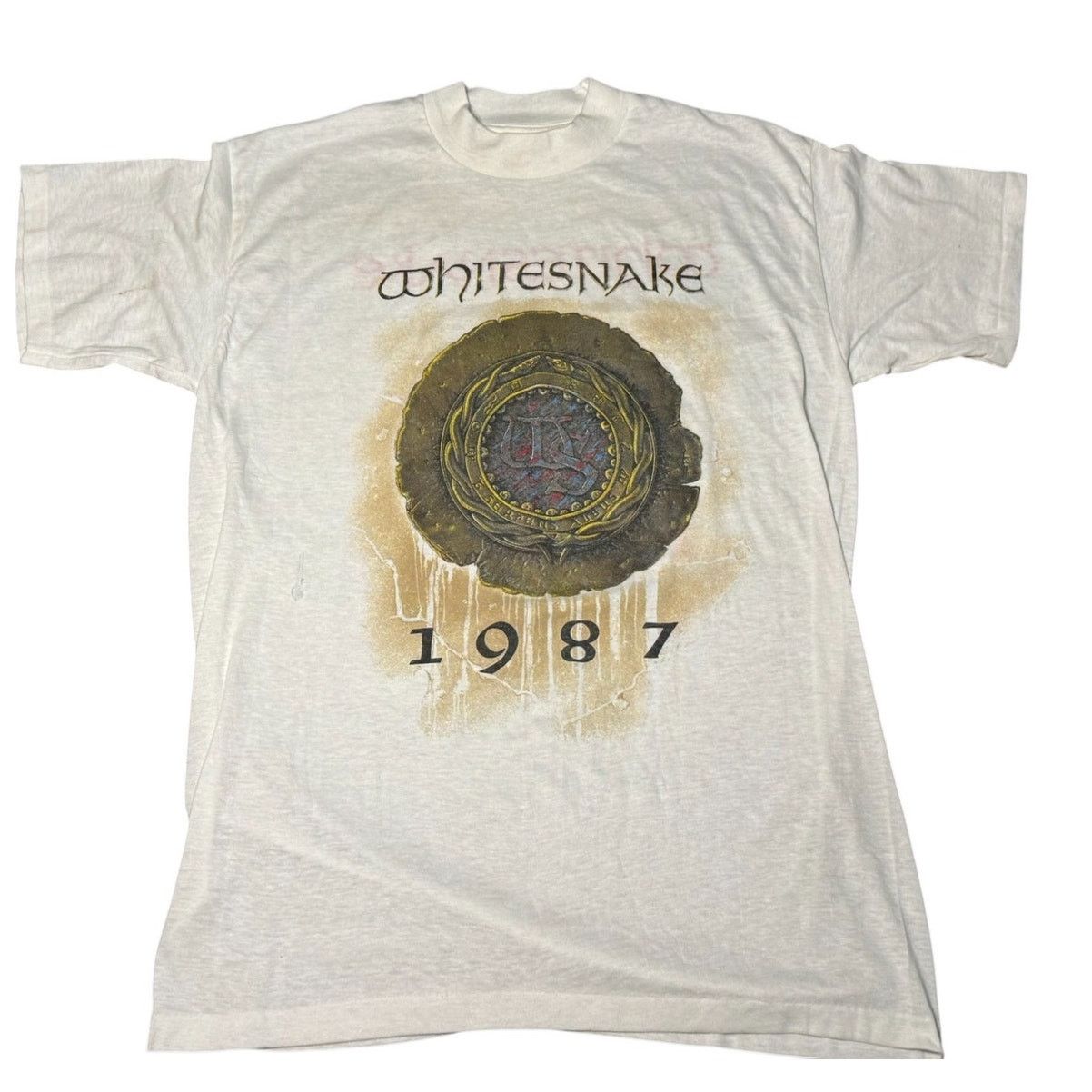 Other Vintage 1987 Whitesnake Tour T Shirt Xl Handtex Usa 80s Hoodie, Sweatshirt | PodTeesHub.com