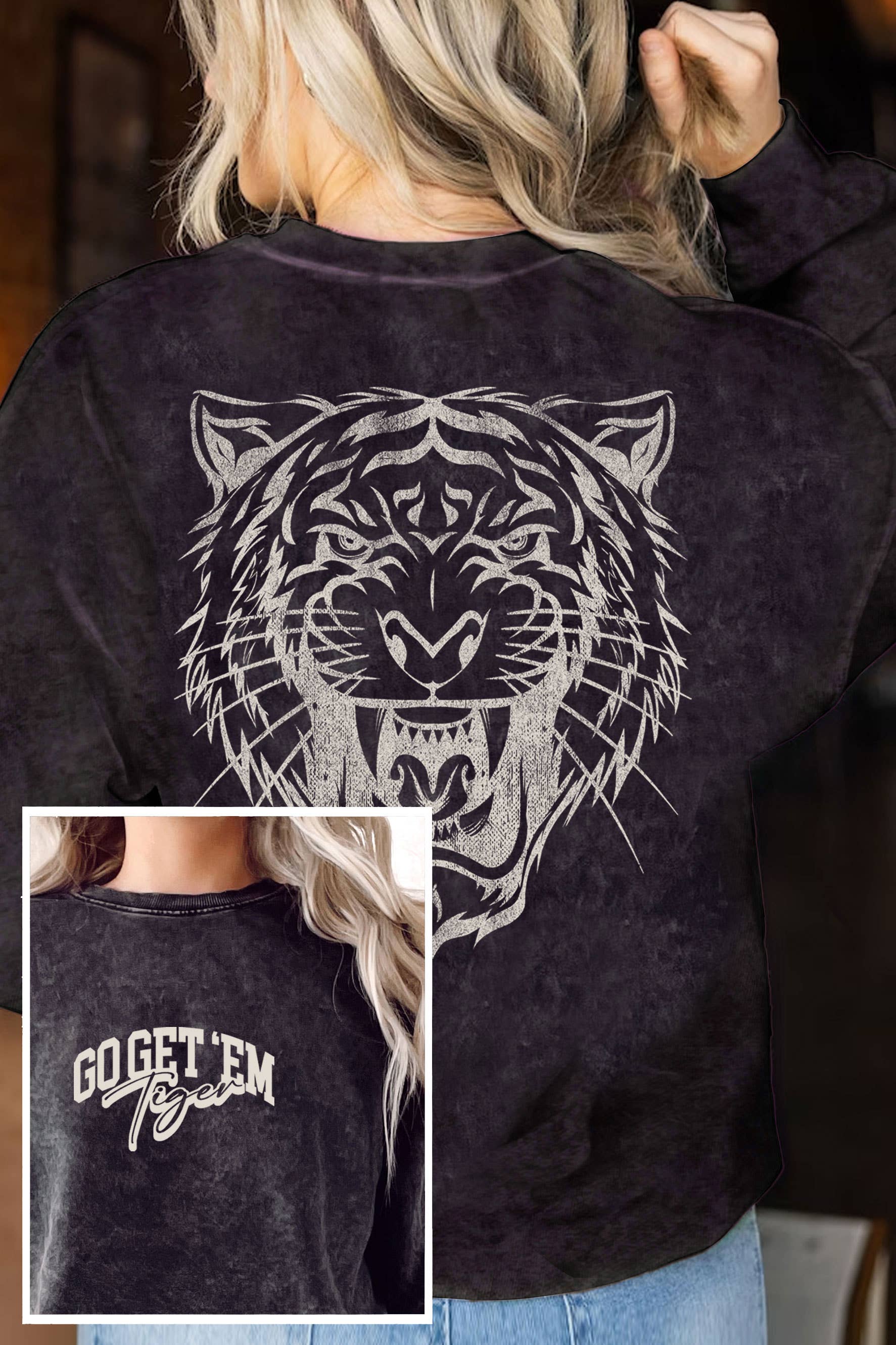 Go Get 'em Tiger F&B Puff Mineral Graphic Terry Sweatshirt T-Shirts, Hoodie | PodTeesHub.com