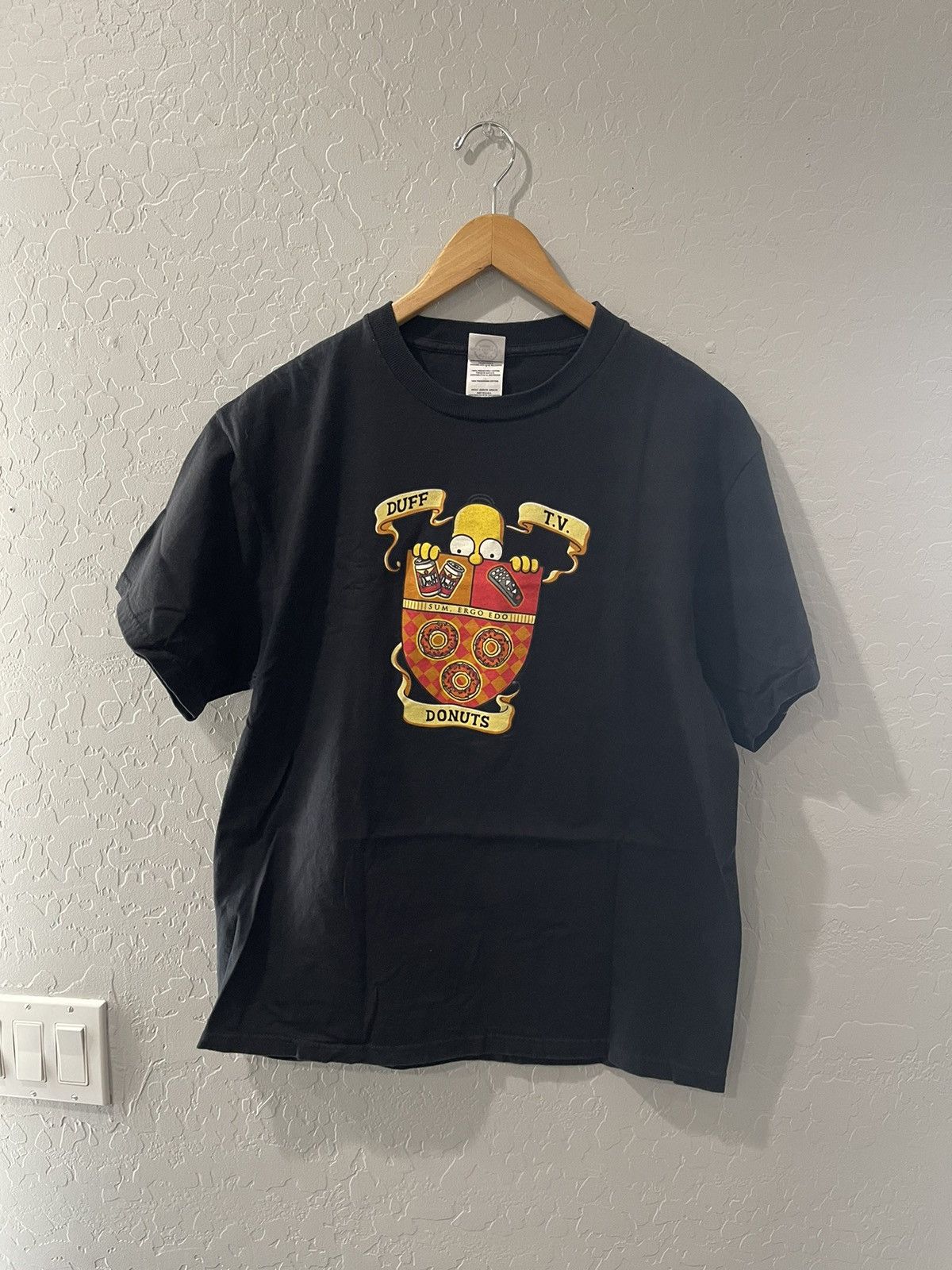 The Simpsons X Vintage Vintage Y2k Homer Simpson Duff Tv Donuts Shirt Size Large Hoodie, Sweatshirt | PodTeesHub.com
