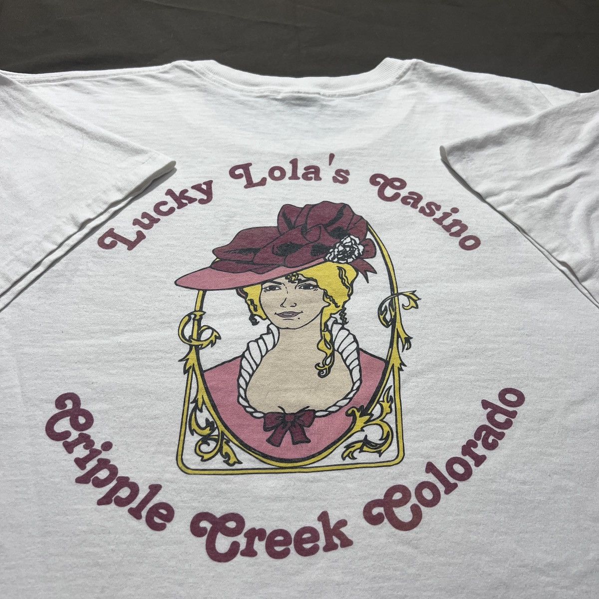 Vintage 90s Lucky Lola S Casino Cripple Creek Graphic Tee Hoodie, Sweatshirt | PodTeesHub.com