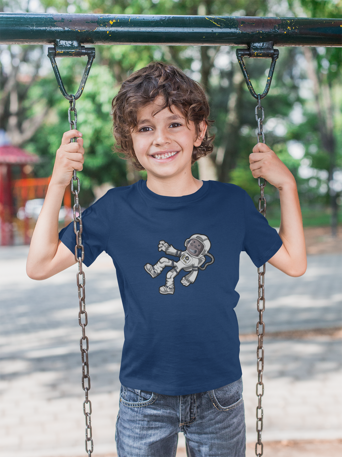 Sammie Squatch "Astronaut" Tshirt (Navy Blue) Hoodie, Sweatshirt | PodTeesHub.com