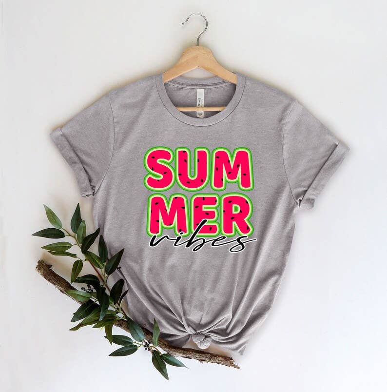 Summer Vibes Watermelon T-Shirt Hoodie, Sweatshirt | PodTeesHub.com