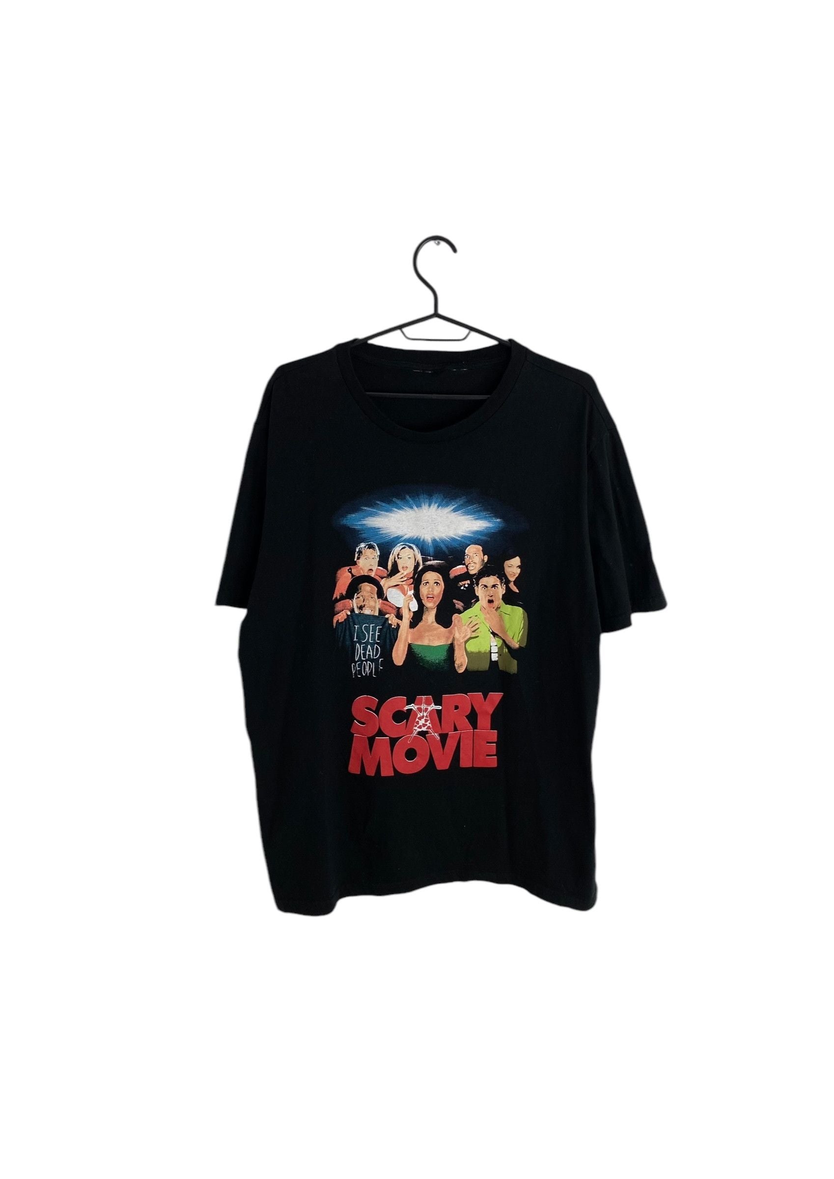 Vintage 00s Scary Movie Promo Tee Hoodie, Sweatshirt | PodTeesHub.com