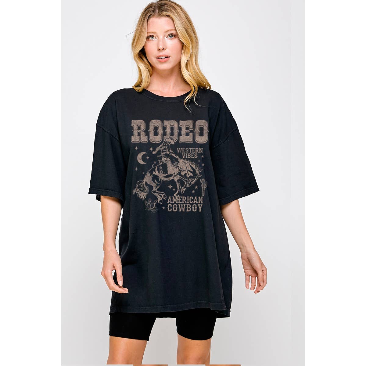 Rodeo Western  Vintage Graphic Oversized Tee Hoodie, Sweatshirt | PodTeesHub.com