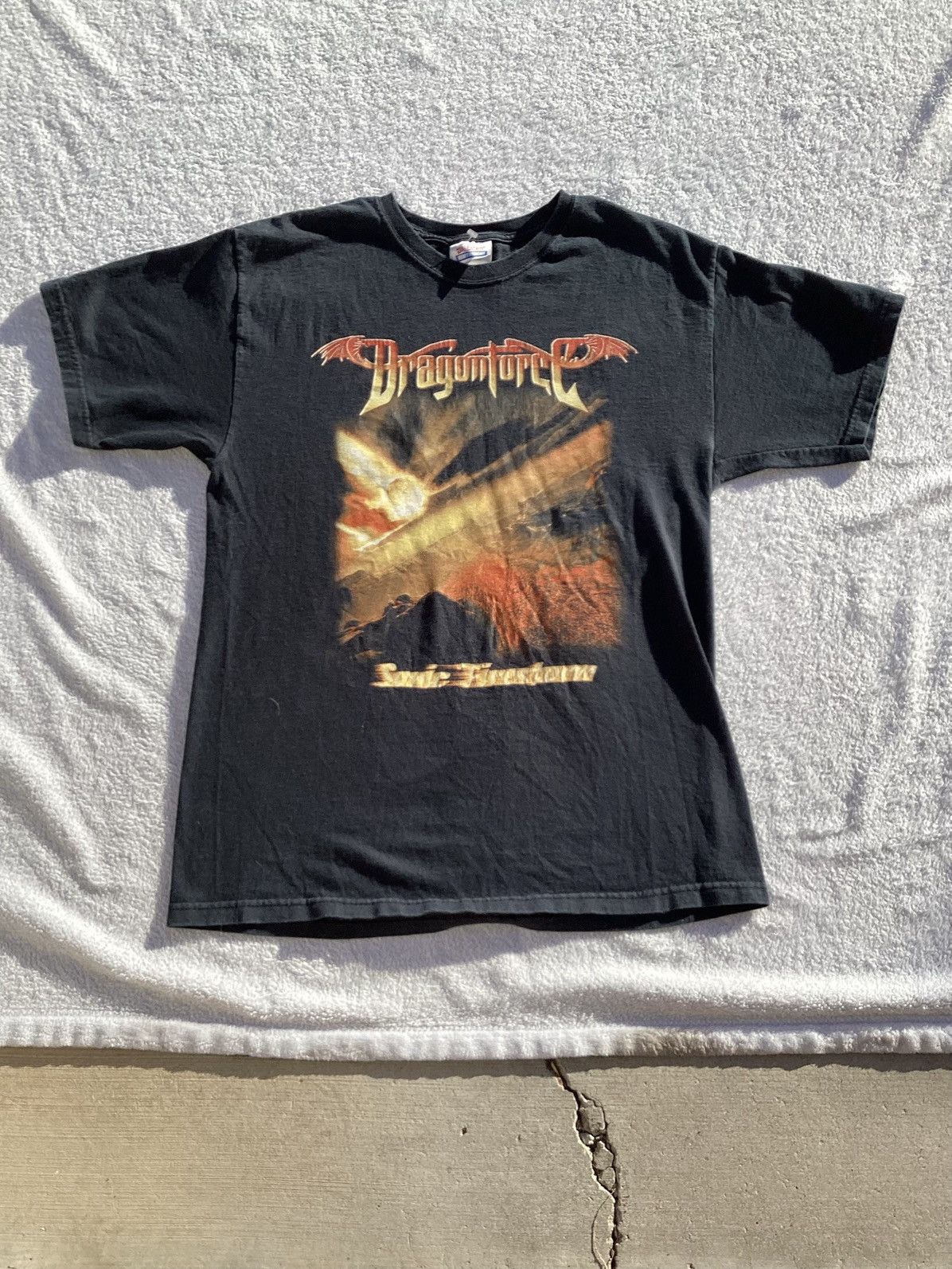 Hanes Vintage 2000 Dragon Force Sonic Fire Storm Hanes Band Tshirt Hoodie, Sweatshirt | PodTeesHub.com