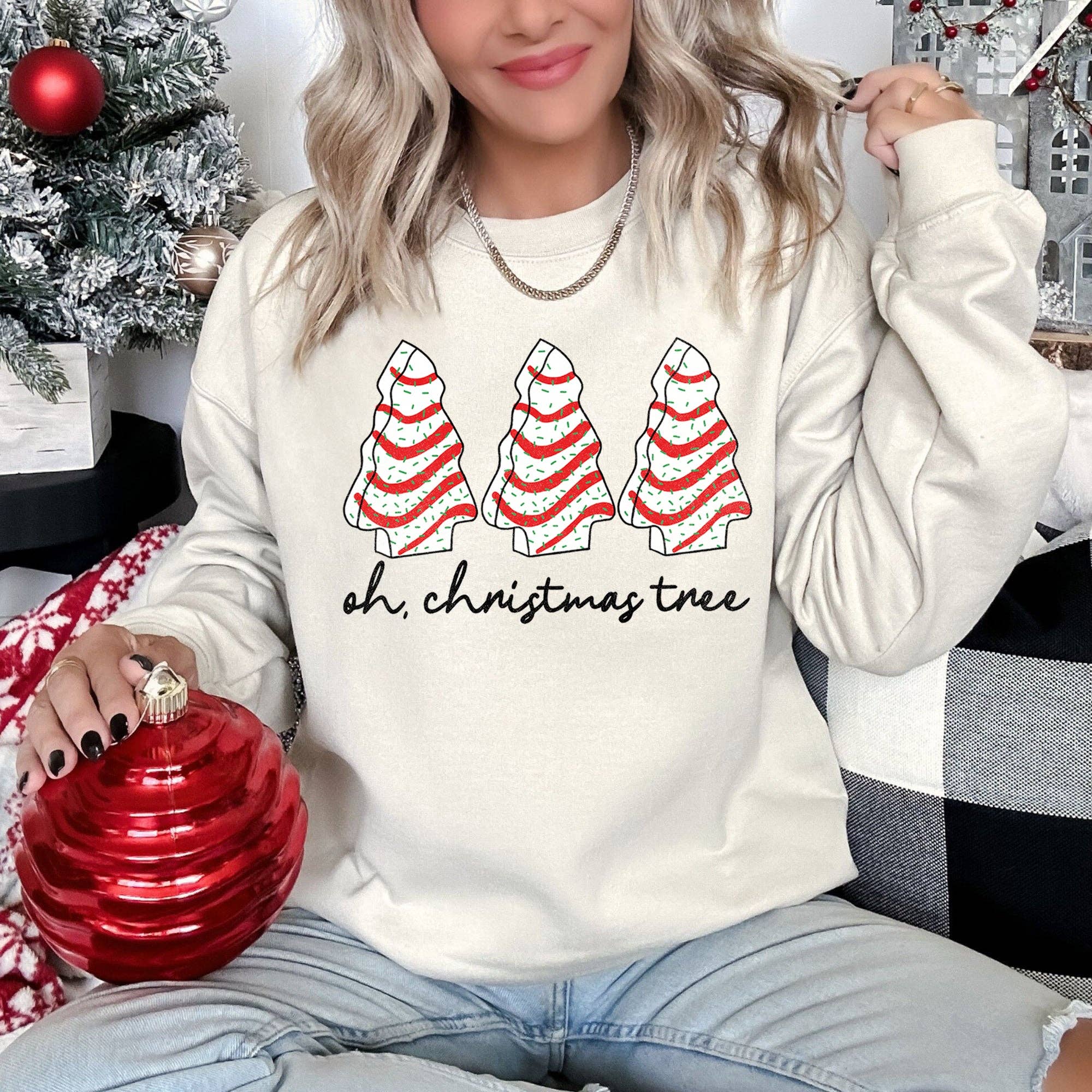 Oh Christmas Tree, Snack, Little Debbie Christmas Sweatshirt T-Shirts, Hoodie | PodTeesHub.com