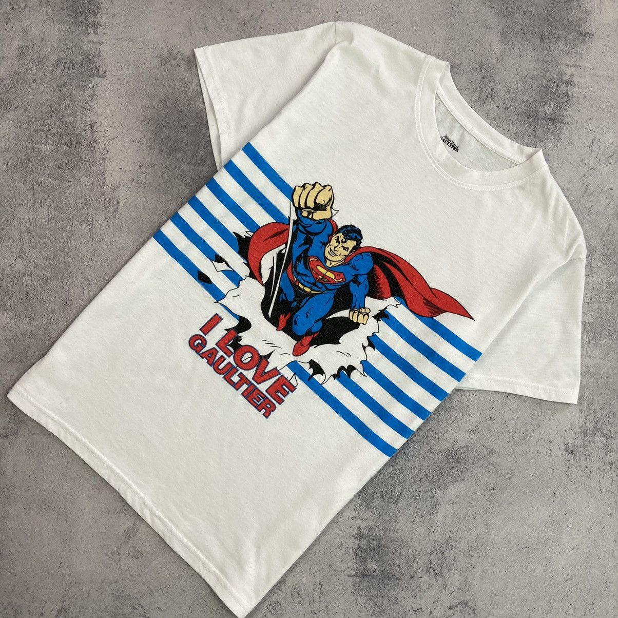 Designer X Jean Paul Gaultier Designer Jean Paul Gaultier Dc Superman I Love Gaultier Te T-Shirts, Hoodie, Sweatshirt