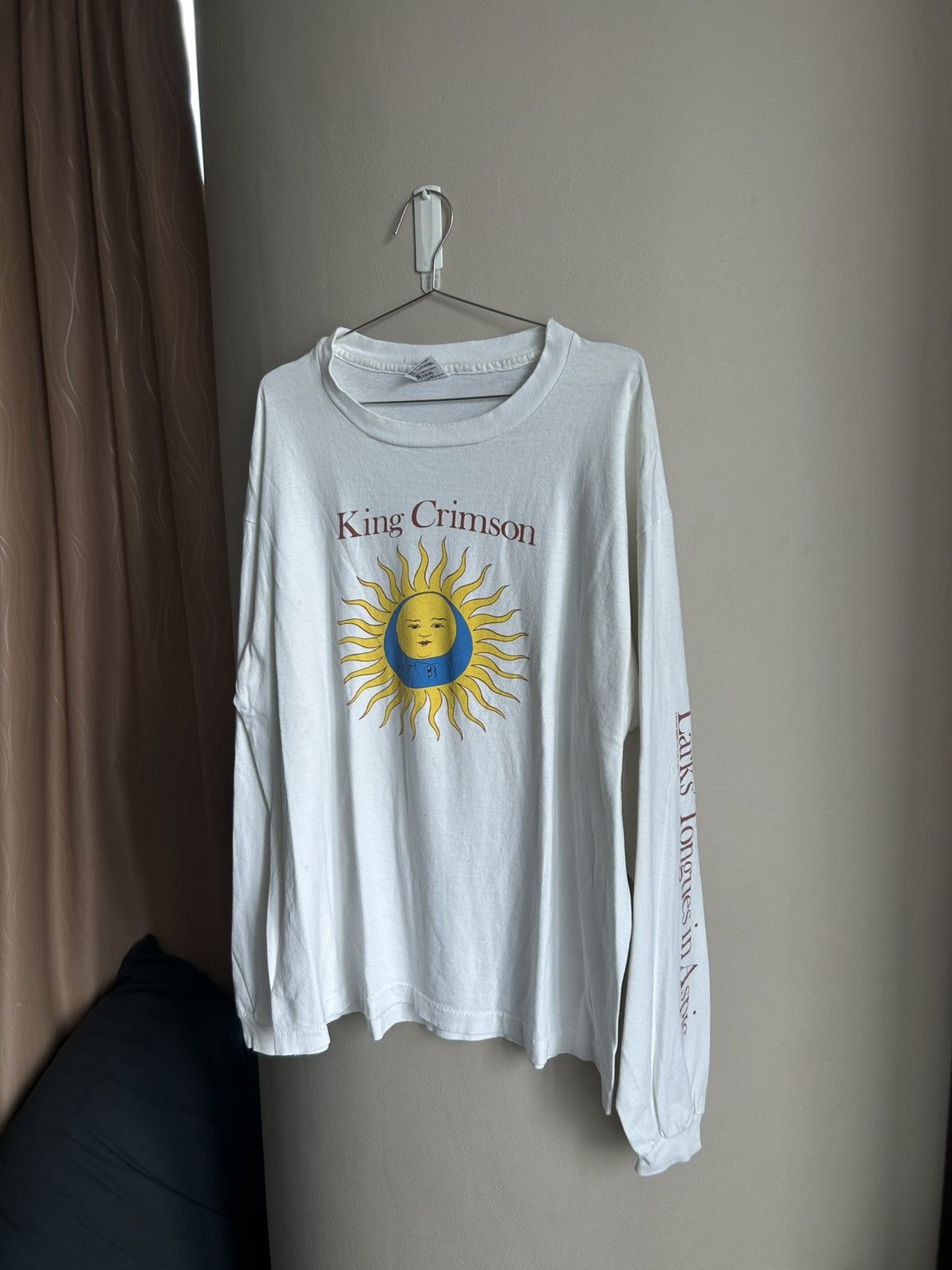 Band Tees Vintage King Crimson Thrashed Band Tee Shirt Prog Rock Hoodie, Sweatshirt | PodTeesHub.com