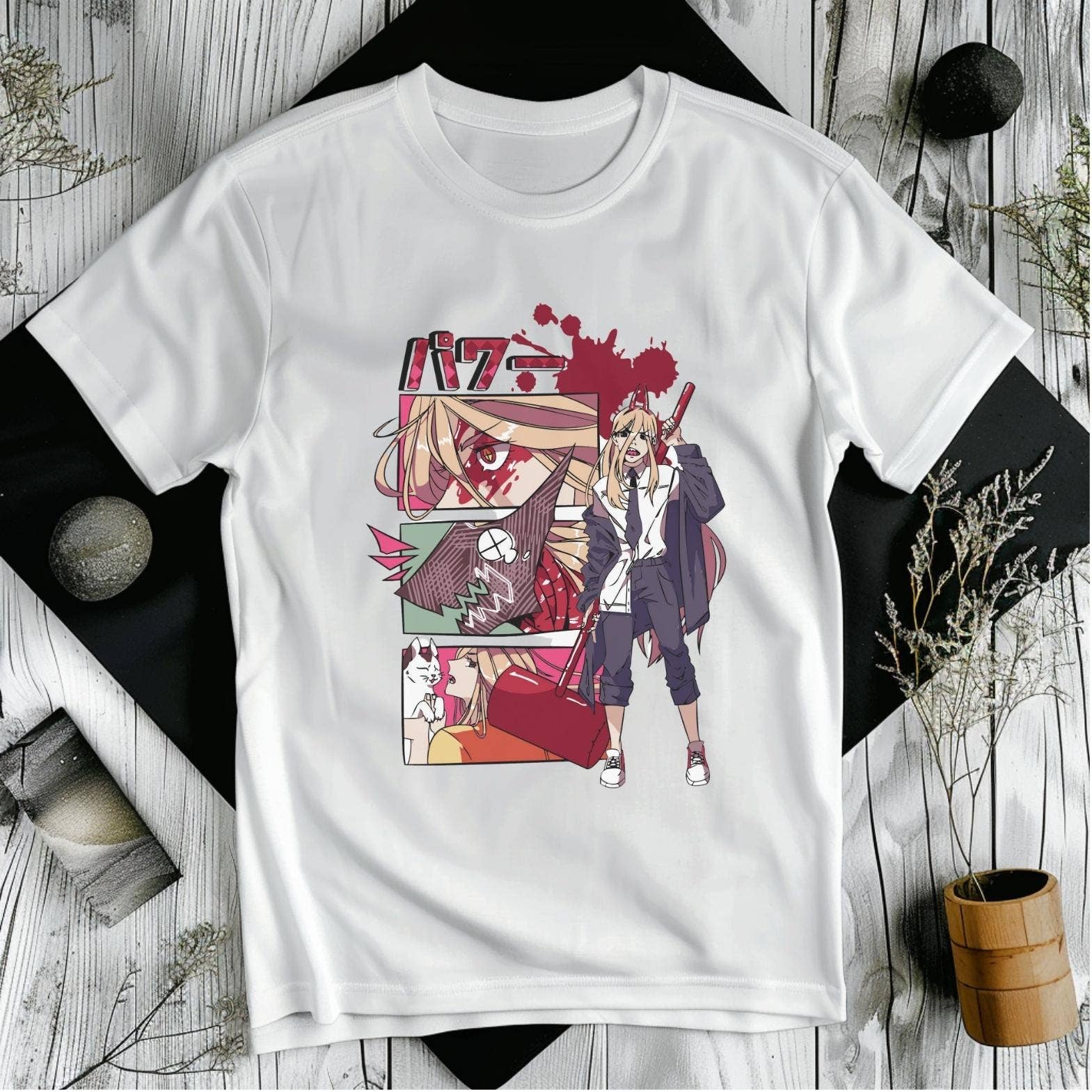 Power Graphic Tee – Harajuku Streetwear & Anime Gift Hoodie, Sweatshirt | PodTeesHub.com