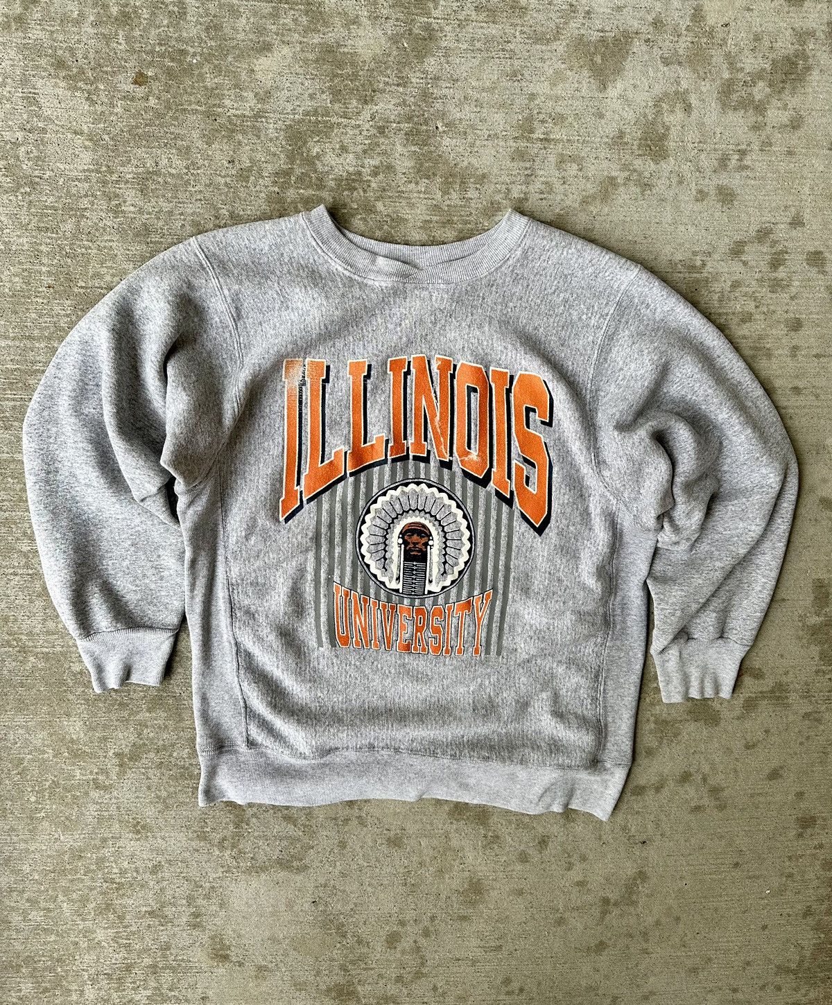 Vintage 90s University Of Illinois Chief Graphic Sweatshirt T-Shirts, Hoodie | PodTeesHub.com