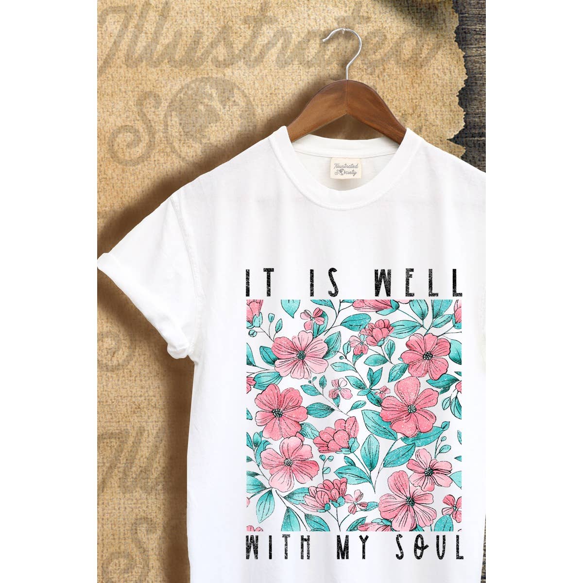 It Is Well with My Soul Vintage Graphic Tee Hoodie, Sweatshirt | PodTeesHub.com