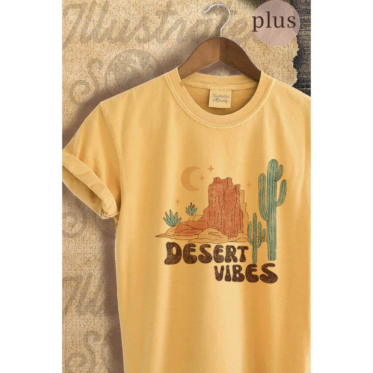 Desert Vibes  Vintage Graphic Plus Tee Hoodie, Sweatshirt | PodTeesHub.com