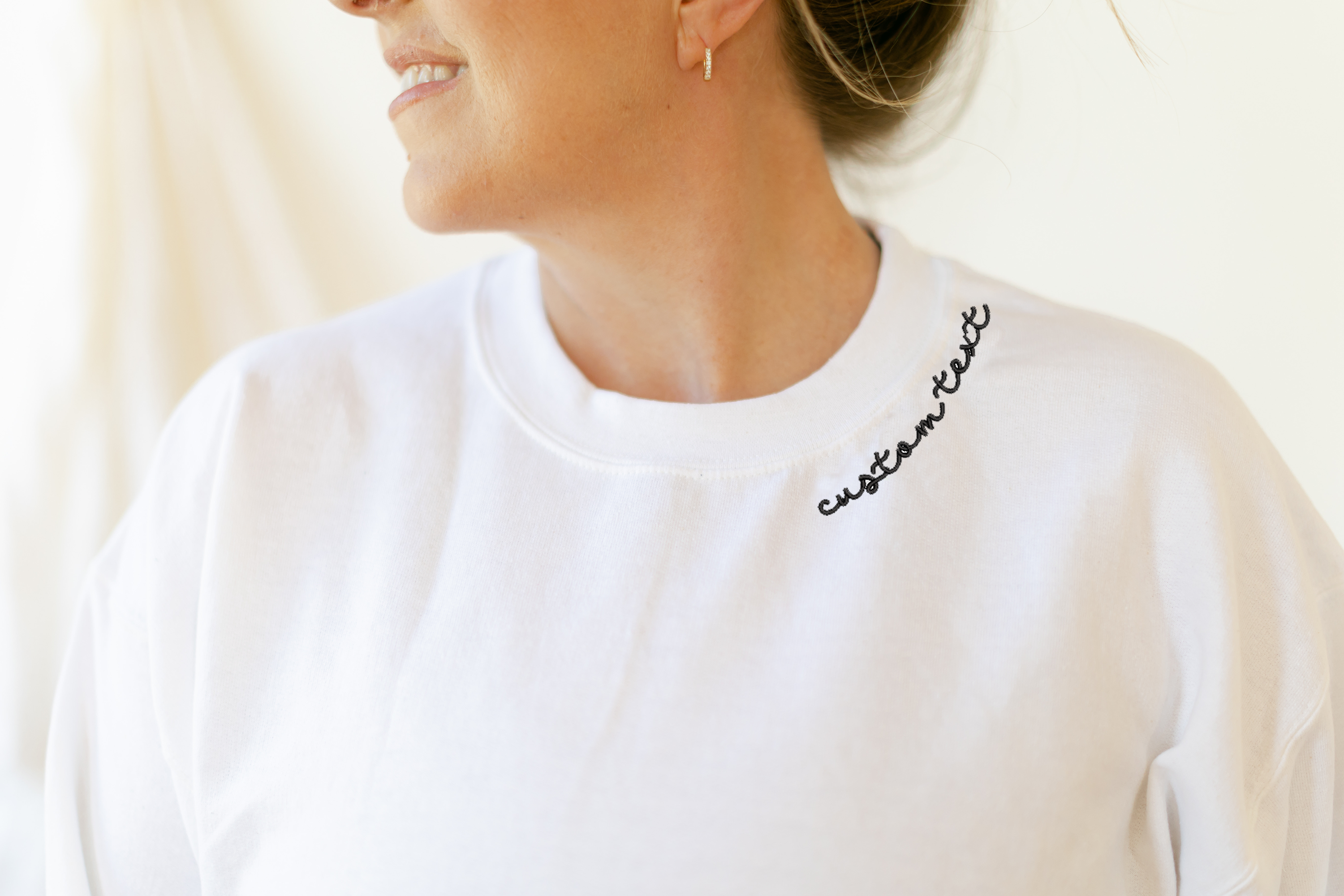 Custom Embroidered Sweatshirt, Embroidered, Custom Logo T-Shirts, Hoodie | PodTeesHub.com