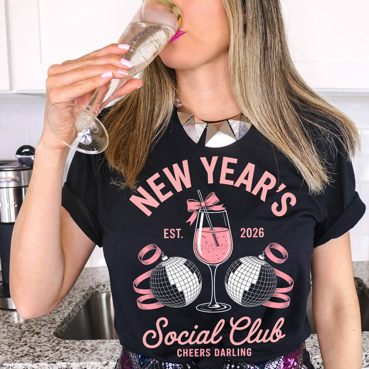 New Year's Social Club Est 2026 Tee Hoodie, Sweatshirt | PodTeesHub.com