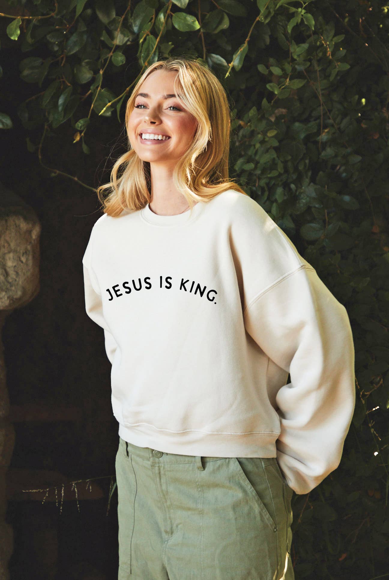 Jesus Is King. Mid Graphic Sweatshirt T-Shirts, Hoodie | PodTeesHub.com
