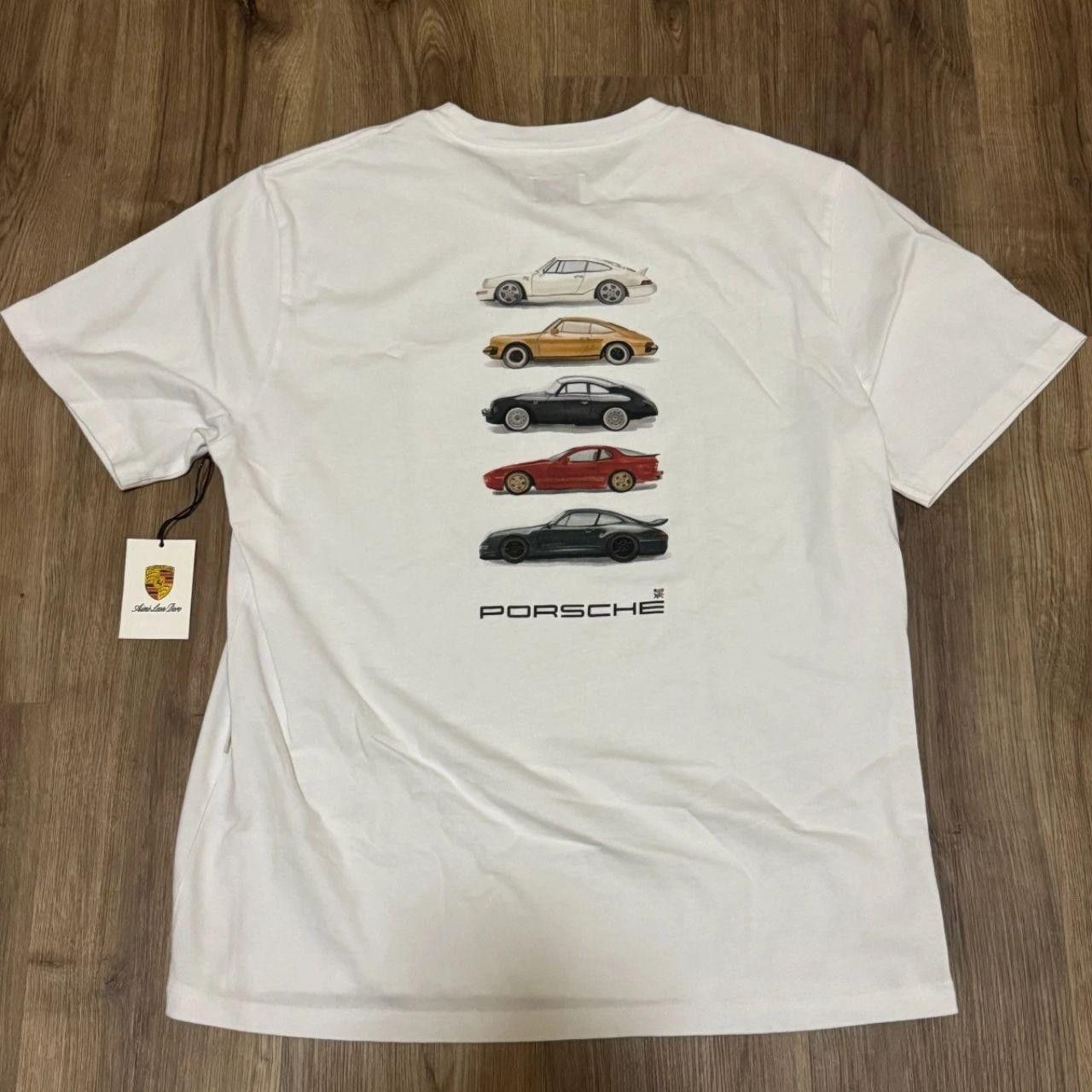 Porsche Design Aime Leon Dore X Porsche Fleet Tee White Size Medium M Hoodie, Sweatshirt | PodTeesHub.com