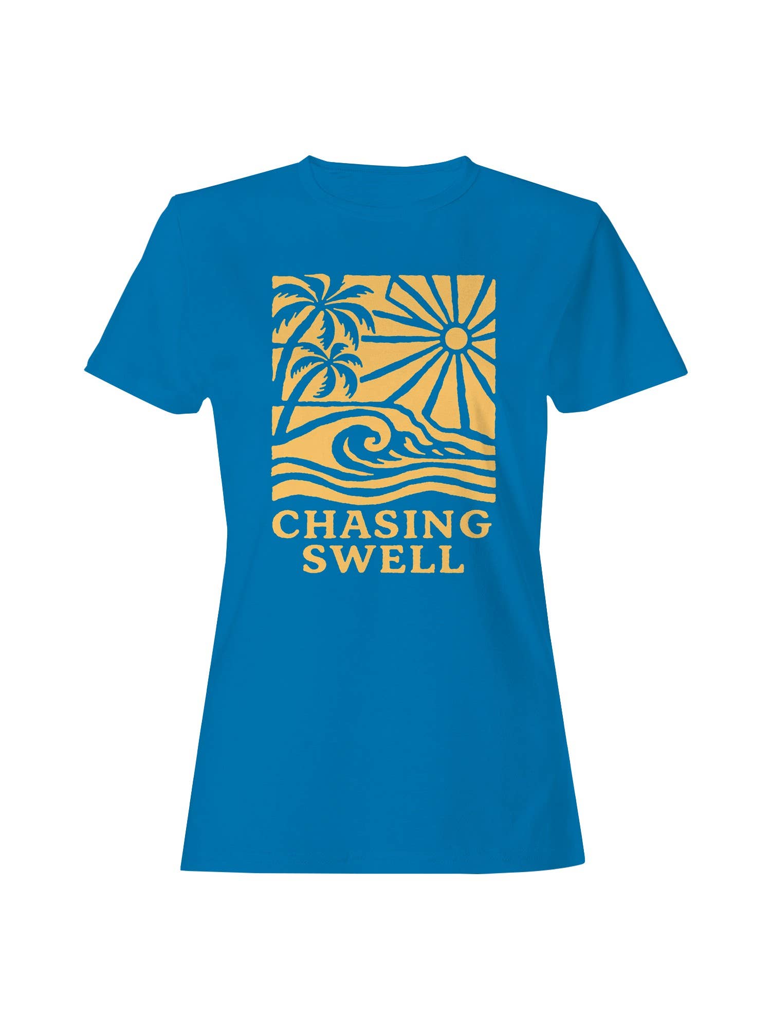 Chasing Swell Surf Design Women's T-Shirt Hoodie, Sweatshirt | PodTeesHub.com