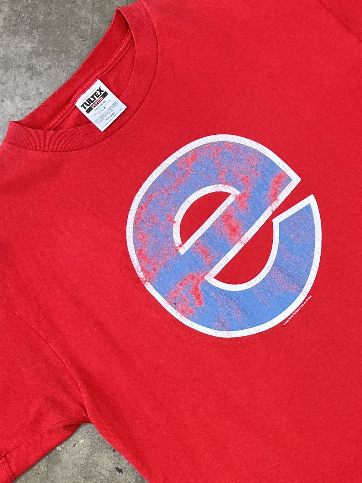 Band Tees Vintage 1996 Rage Aganist The Machine Big E Tultex Tee Xl Hoodie, Sweatshirt | PodTeesHub.com