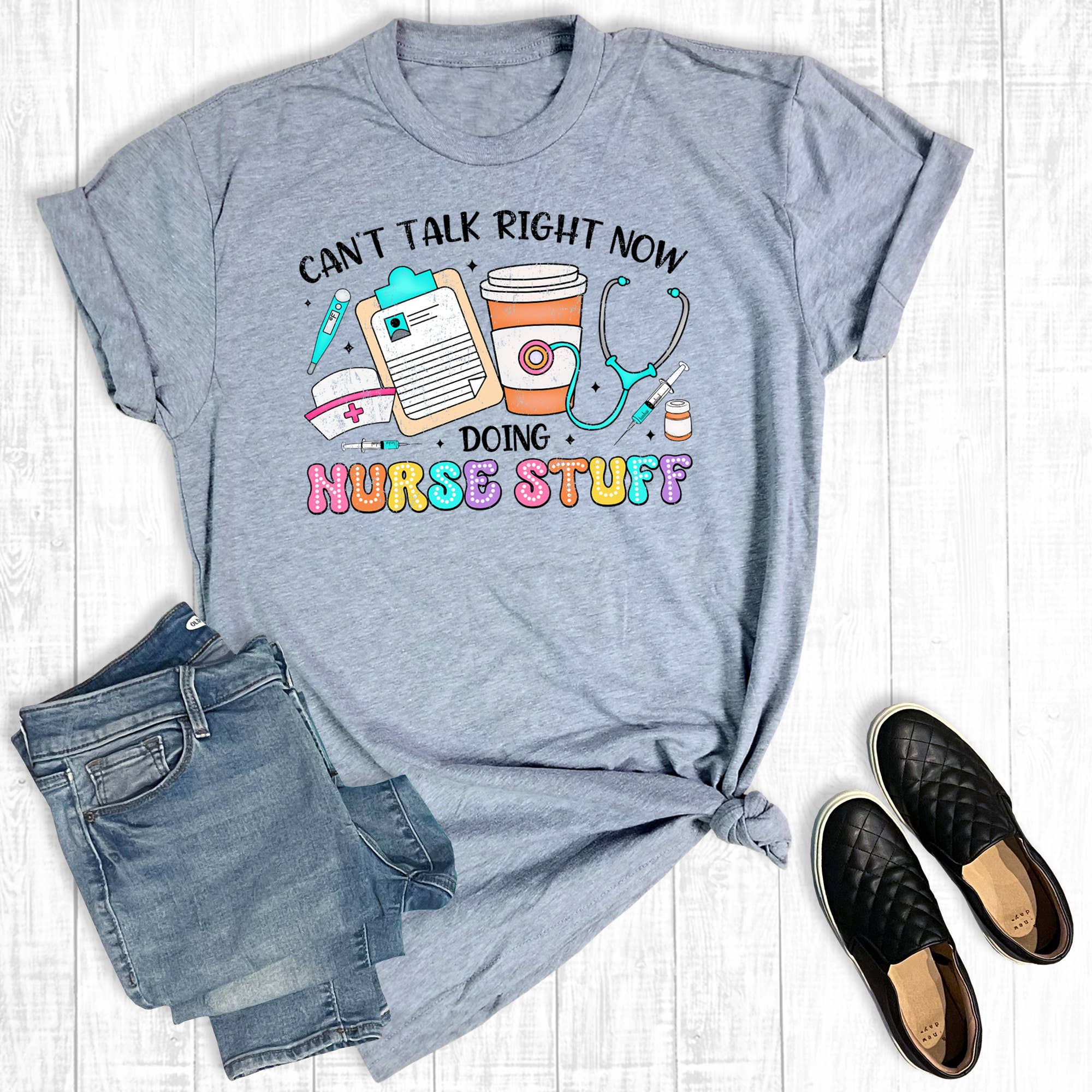 Retro Doing Nurse Stuff Graphic Tee Hoodie, Sweatshirt | PodTeesHub.com