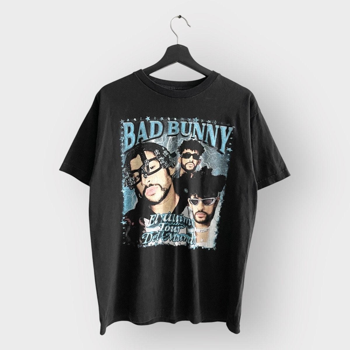 Band Tees Steal 2010s Bad Bunny Thunder Bolt Tee M Hoodie, Sweatshirt | PodTeesHub.com