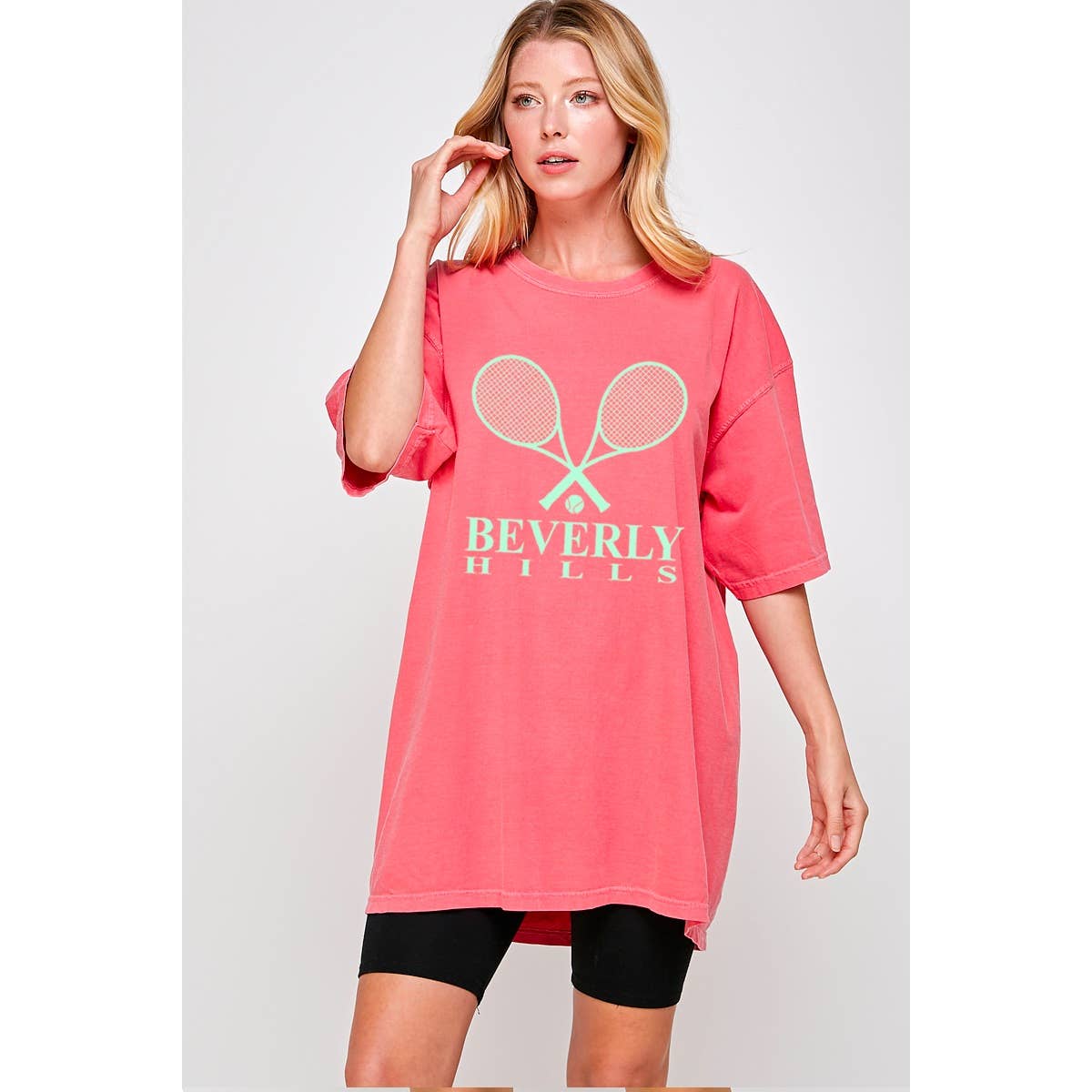 Beverly Hill Graphic Oversized Tee Hoodie, Sweatshirt | PodTeesHub.com