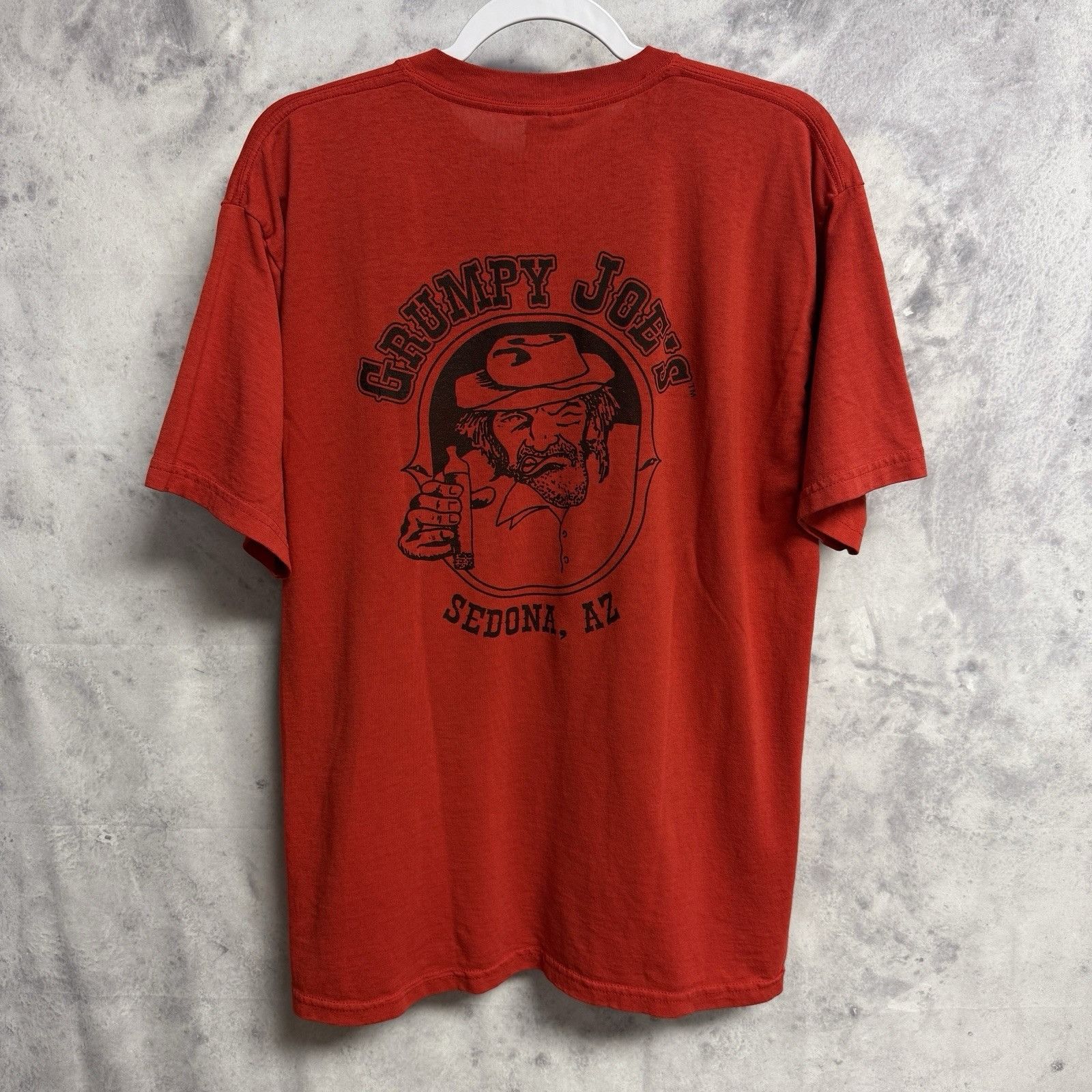 Vintage Grumpy Joes Sedona Arizona T Shirt Mens Large 21x28 Hoodie, Sweatshirt | PodTeesHub.com