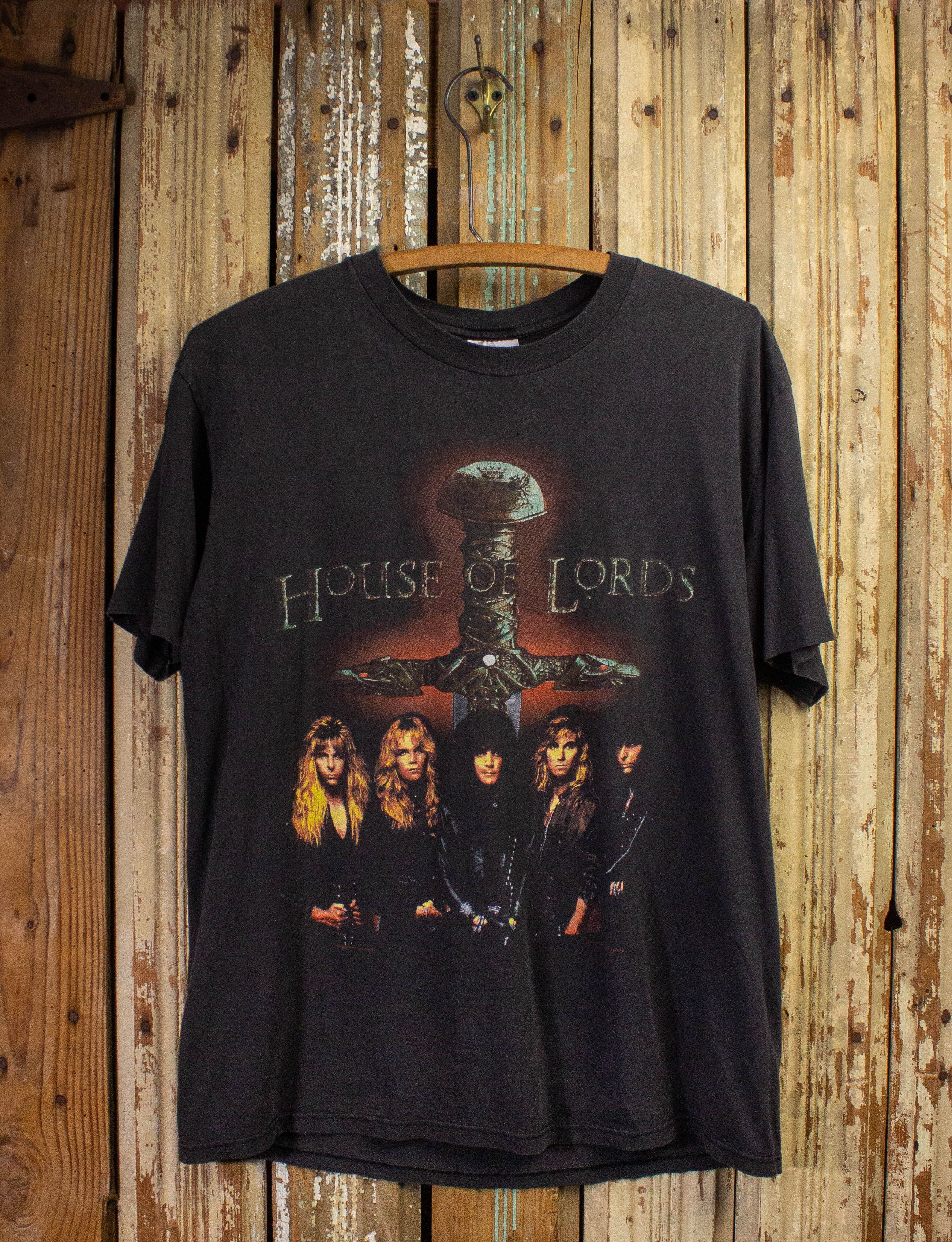 Vintage House Of Lords Sahara Tour Concert Tee 1990 91 Black Hoodie, Sweatshirt | PodTeesHub.com
