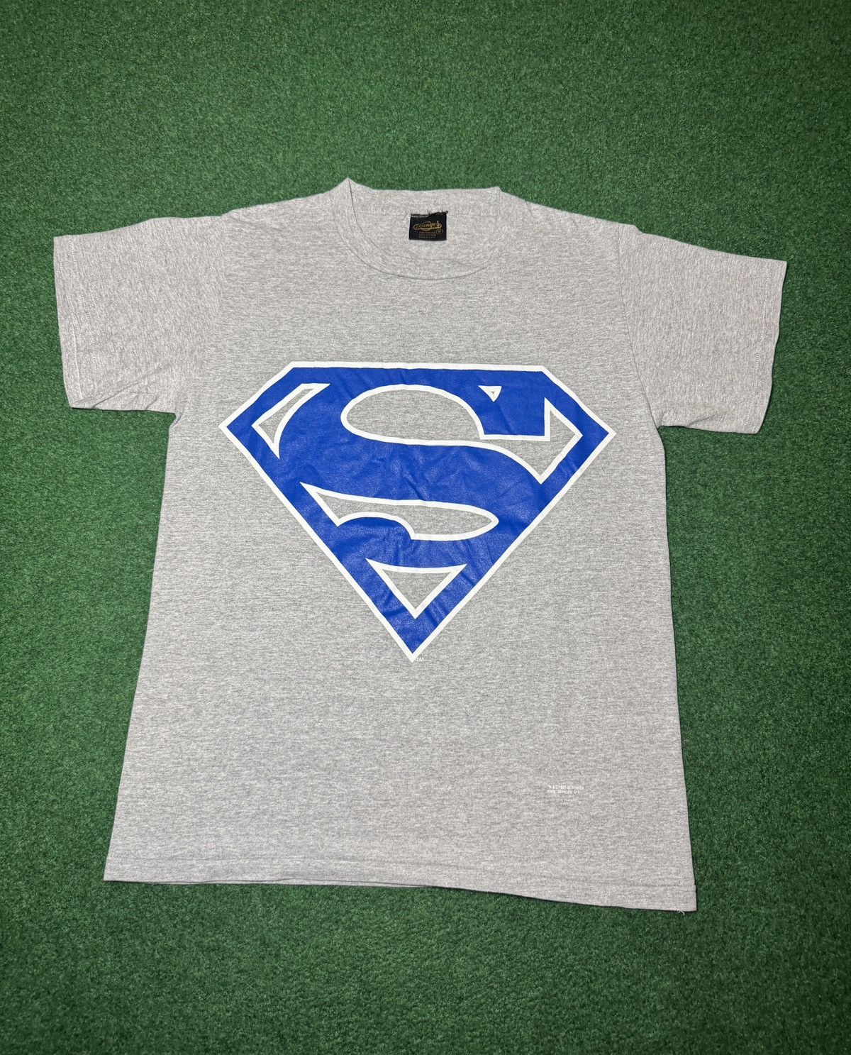 Vintage 90s Superman Rare Blue Changes Medium Gray T Shirt Hoodie, Sweatshirt | PodTeesHub.com