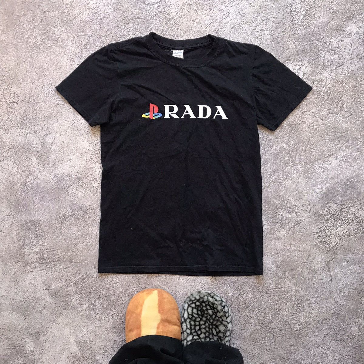 Vintage Adult Prada Playstation Logo Funny Tee Y2k Hoodie, Sweatshirt | PodTeesHub.com